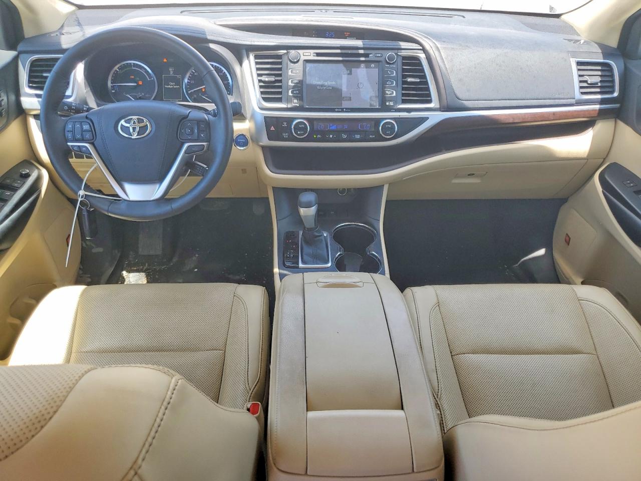 2015 Toyota Highlander Hybrid Limited Platinum Желто-коричневый vin: 5TDDCRFHXFS012284