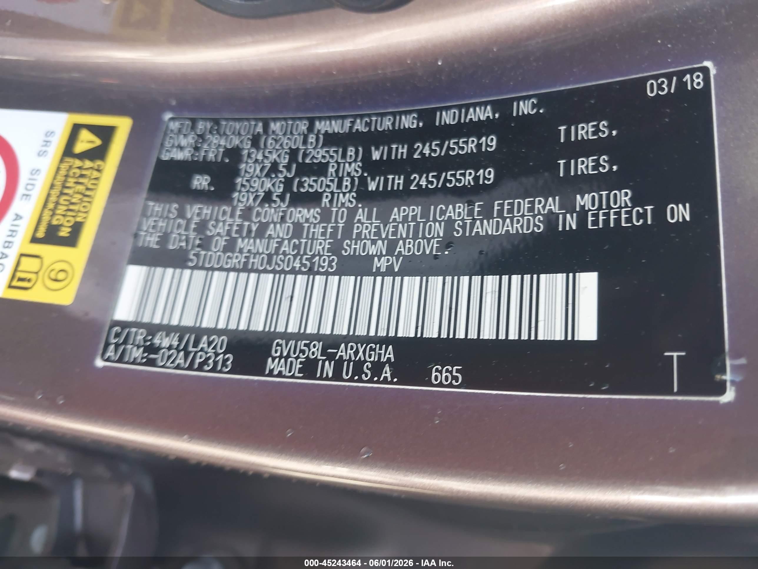 2018 Toyota Highlander Hybrid Limited Platinum Коричневый vin: 5TDDGRFH0JS045193