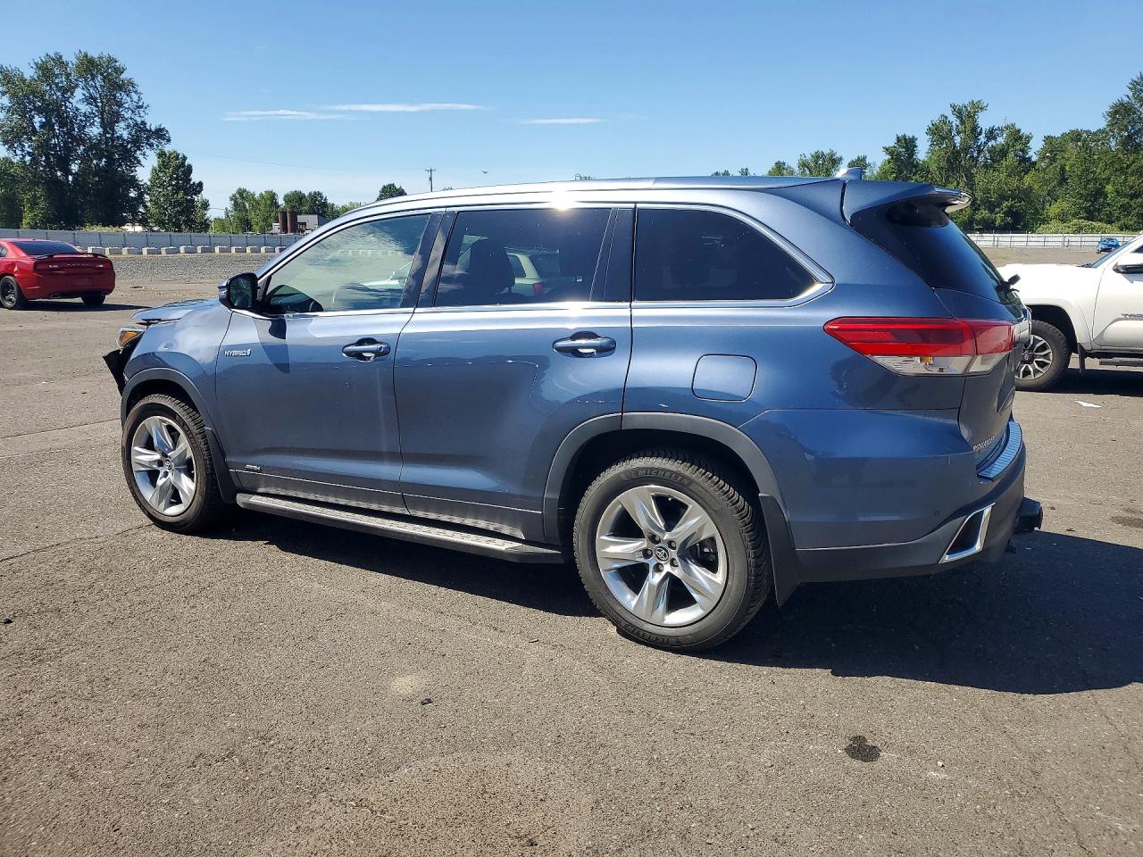 2017 Toyota Highlander Hybrid Limited Blue vin: 5TDDGRFH3HS023716