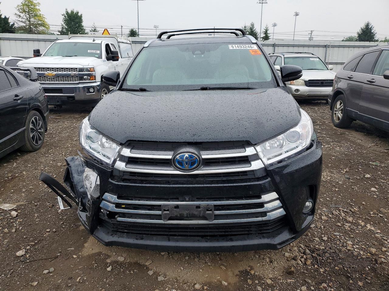 2017 Toyota Highlander Hybrid Limited Platinum Черный vin: 5TDDGRFH7HS022861