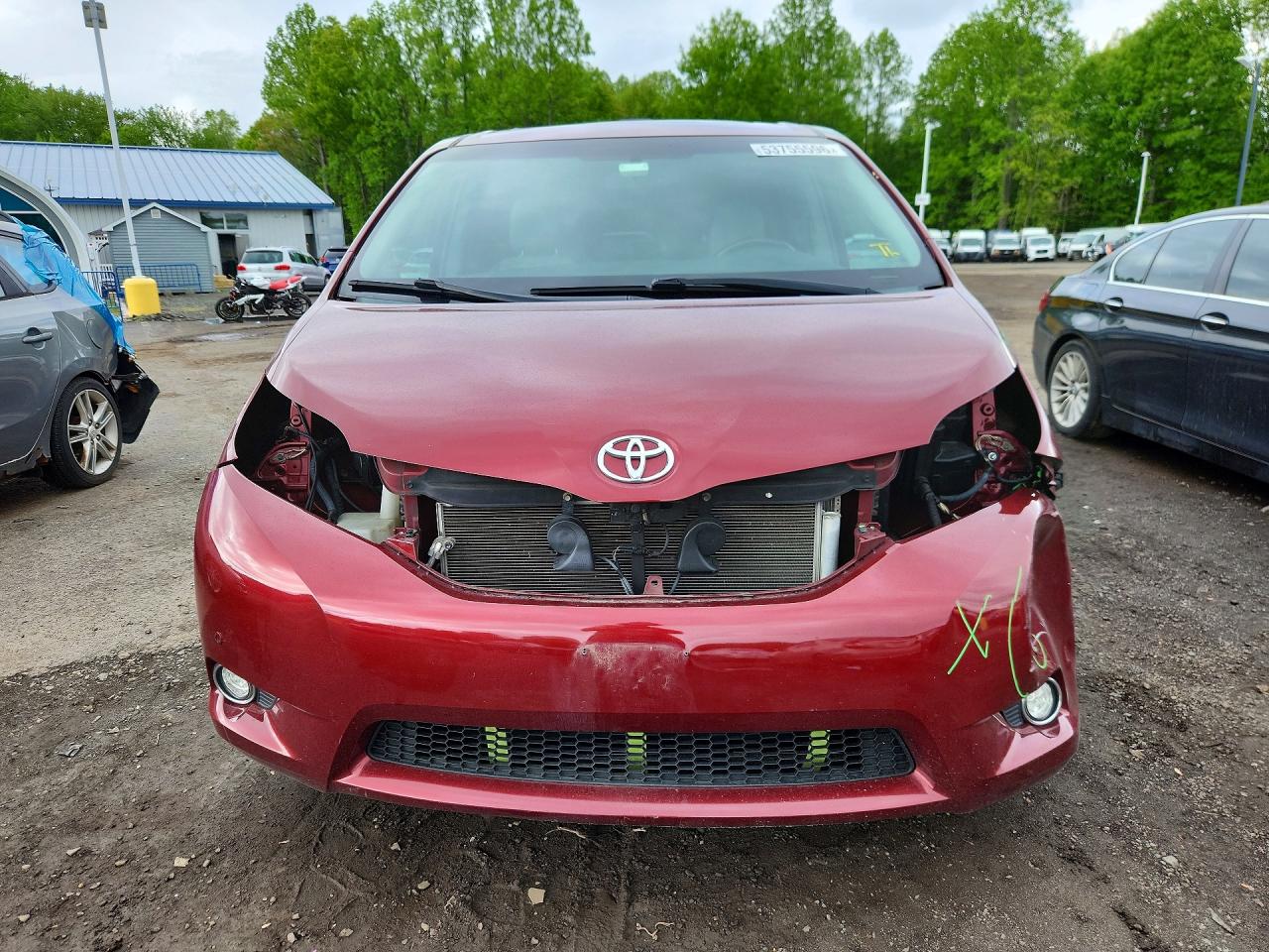 2013 Toyota Sienna Limited 7-passenger Красный vin: 5TDDK3DC1DS059305