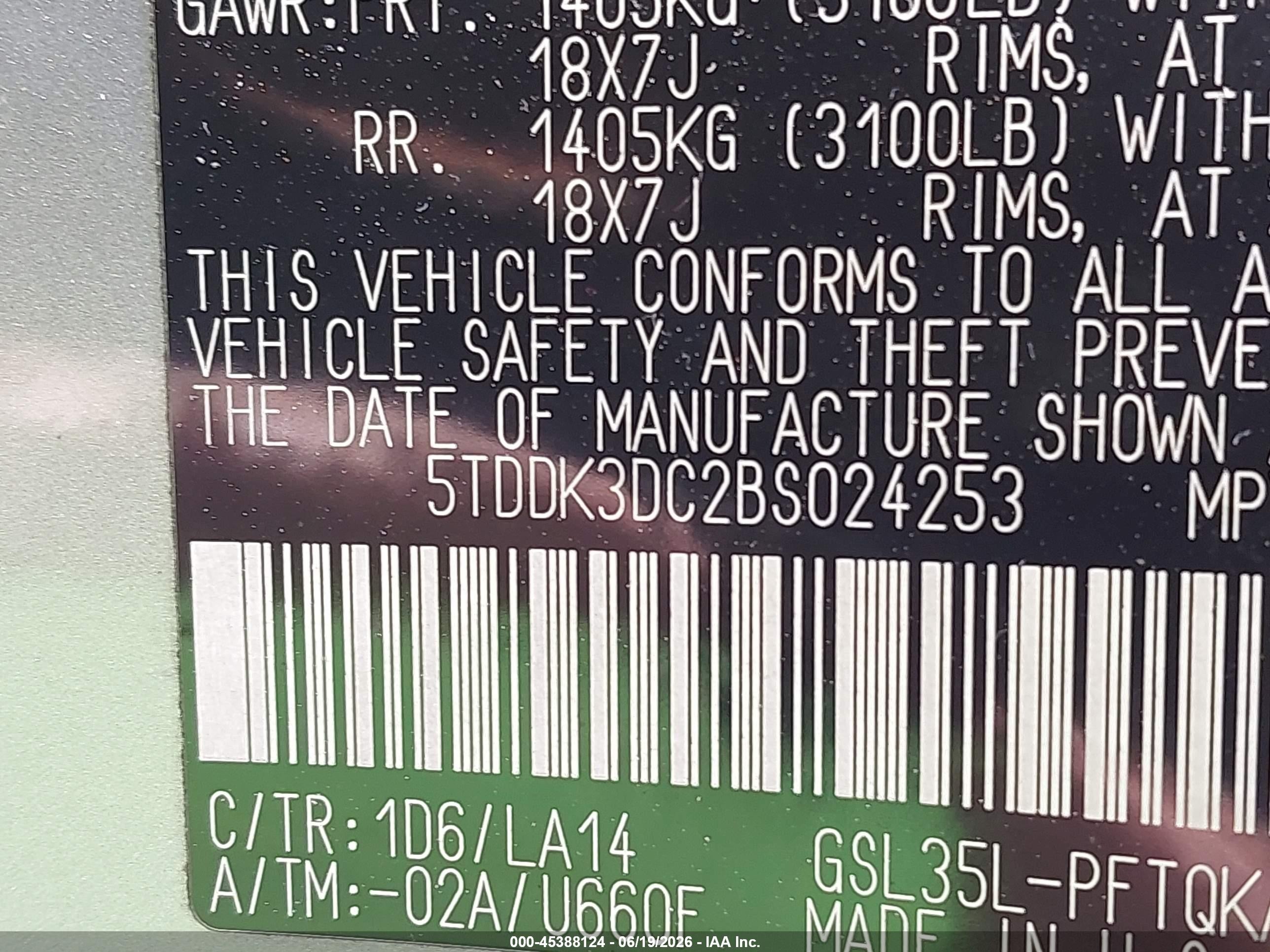 2011 Toyota Sienna Limited Silver vin: 5TDDK3DC2BS024253