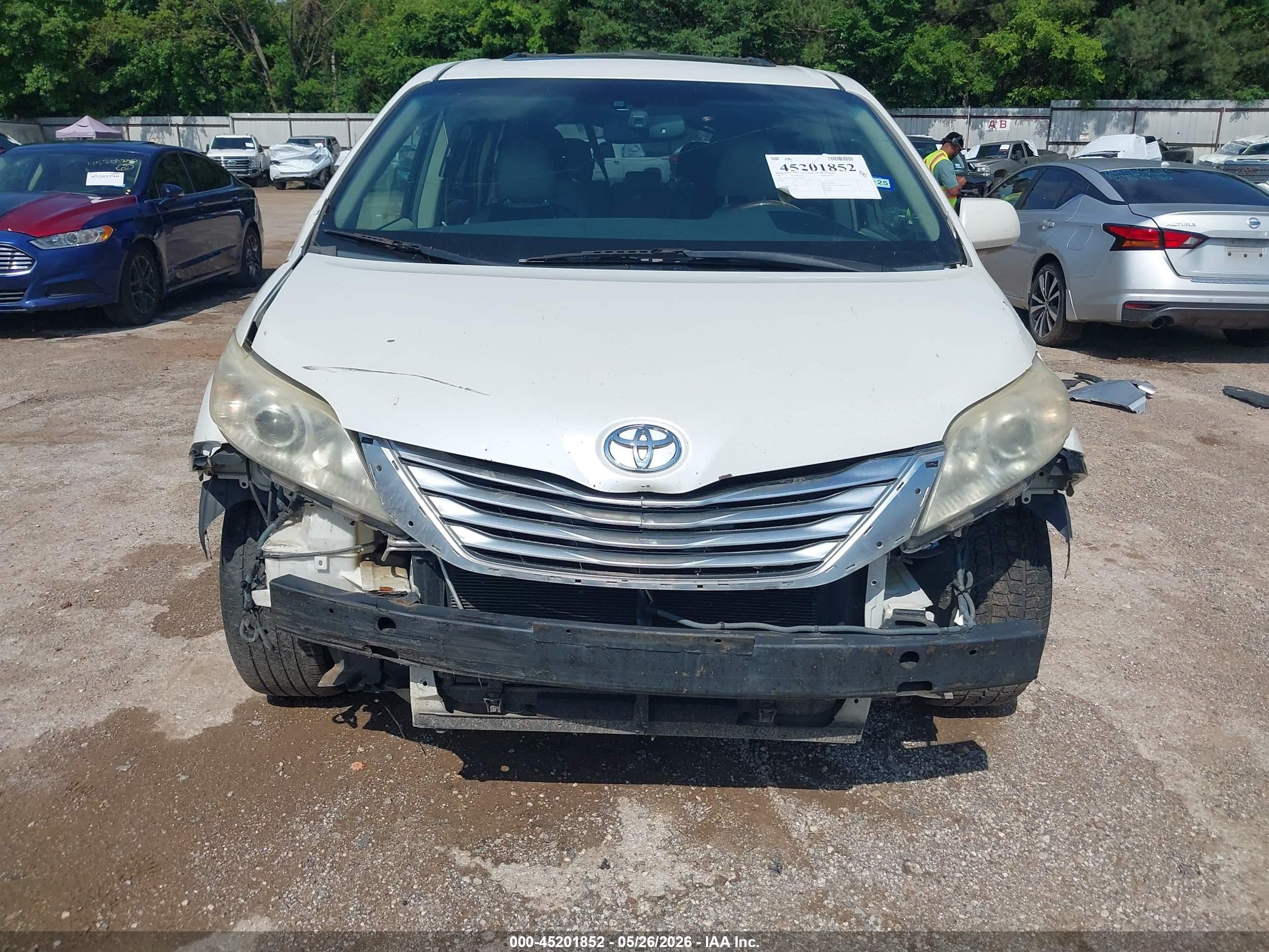 2012 Toyota Sienna Limited 7 Passenger Белый vin: 5TDDK3DC2CS044469