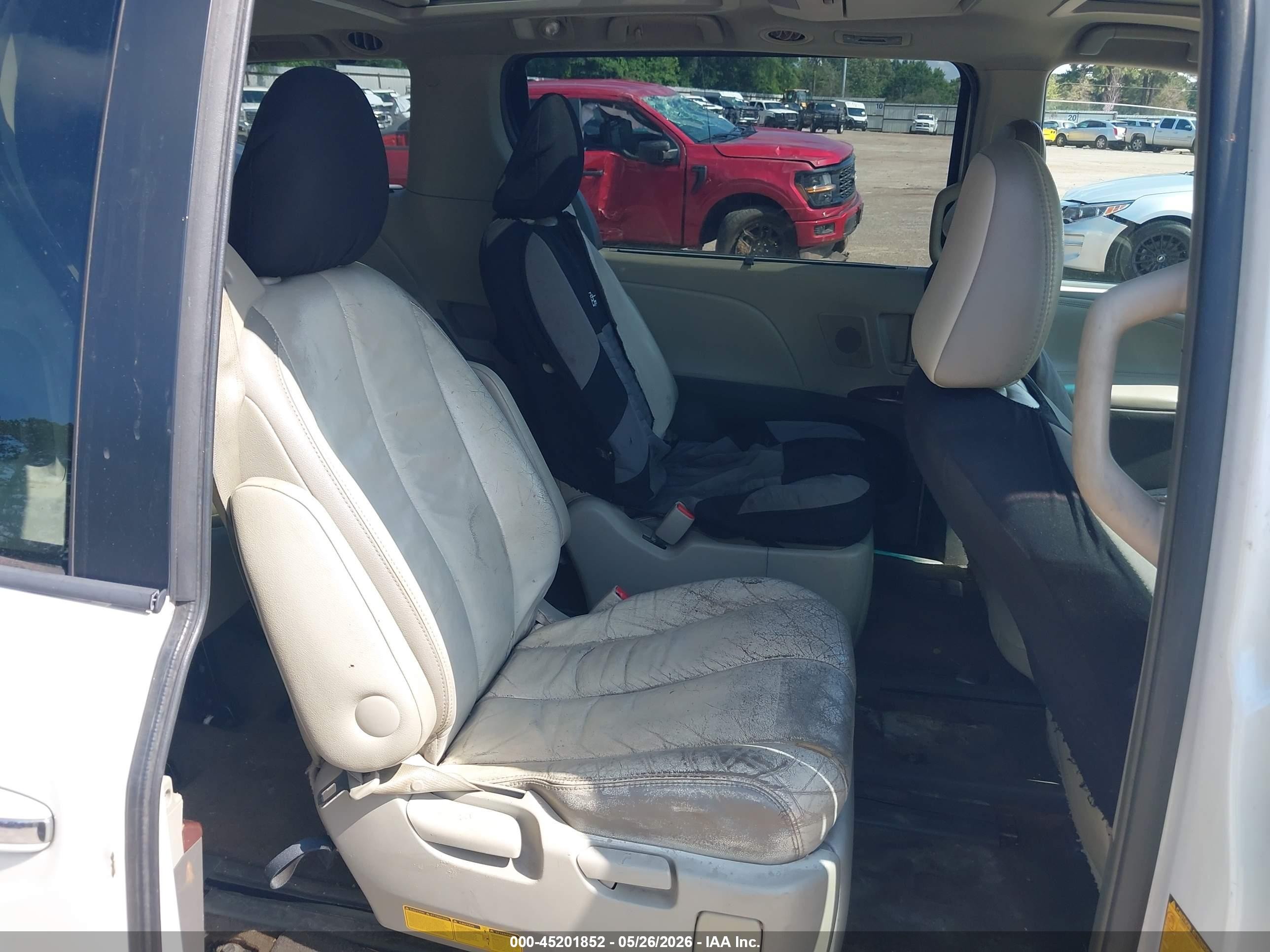 2012 Toyota Sienna Limited 7 Passenger Белый vin: 5TDDK3DC2CS044469