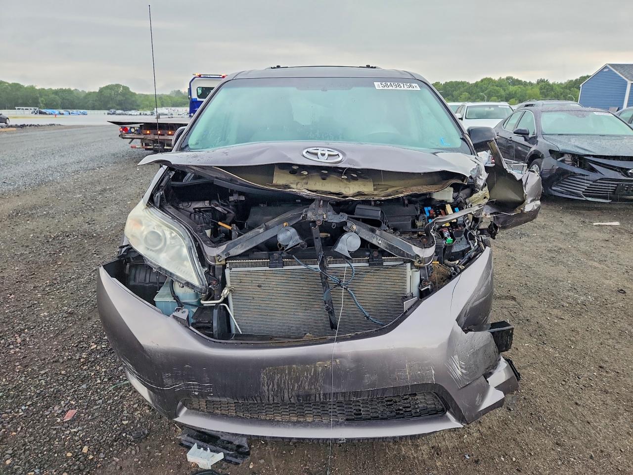 2012 Toyota Sienna Xle 7-passenger Серый vin: 5TDDK3DC2CS046223