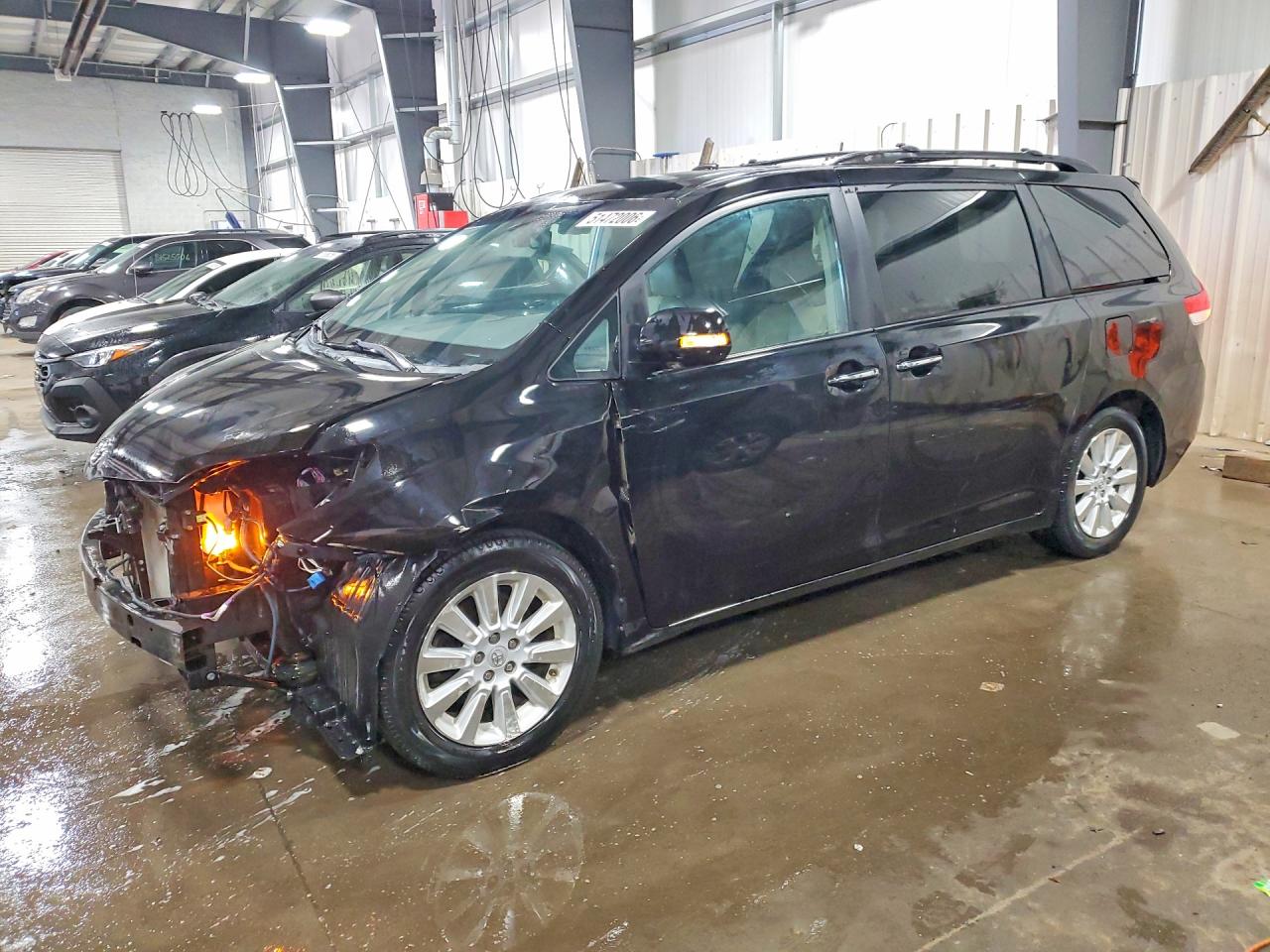 2013 Toyota Sienna Limited 7-passenger Black vin: 5TDDK3DC2DS057871