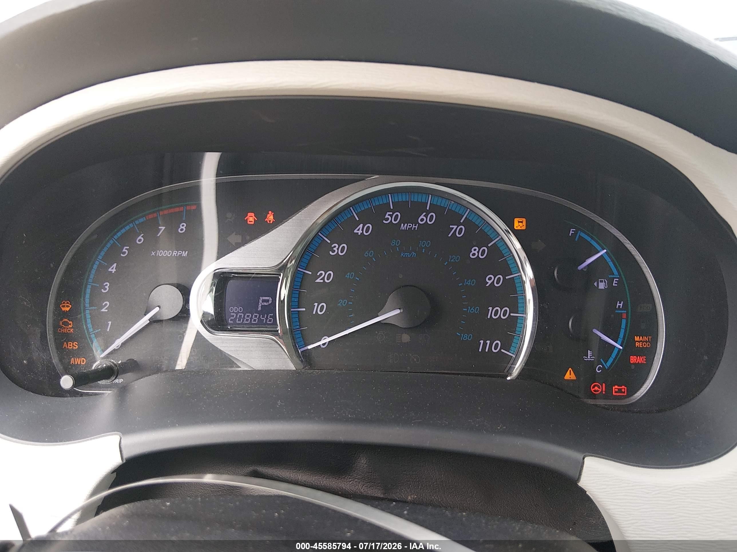 2013 Toyota Sienna Xle 7 Passenger Light Blue vin: 5TDDK3DC2DS063217