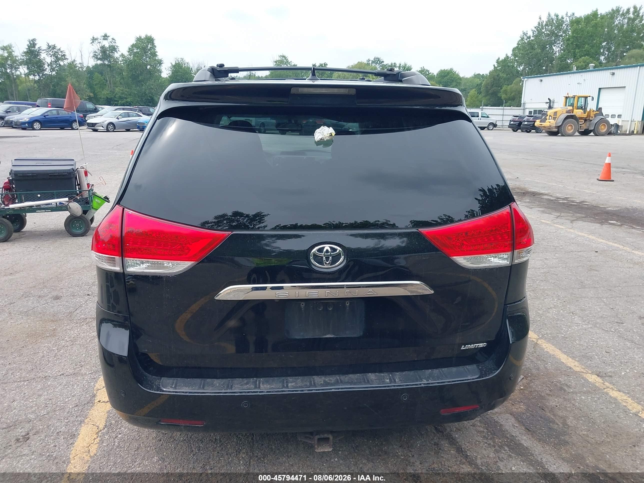2011 Toyota Sienna Limited Black vin: 5TDDK3DC3BS006764