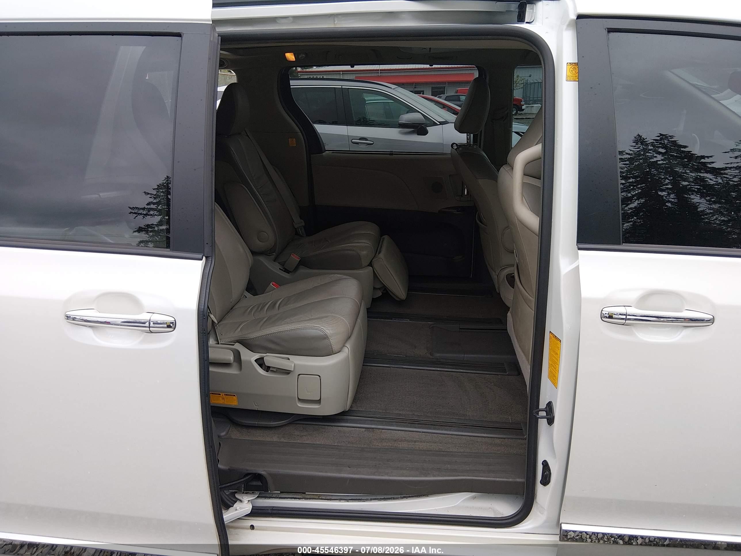 2012 Toyota Sienna Limited 7 Passenger White vin: 5TDDK3DC3CS032153