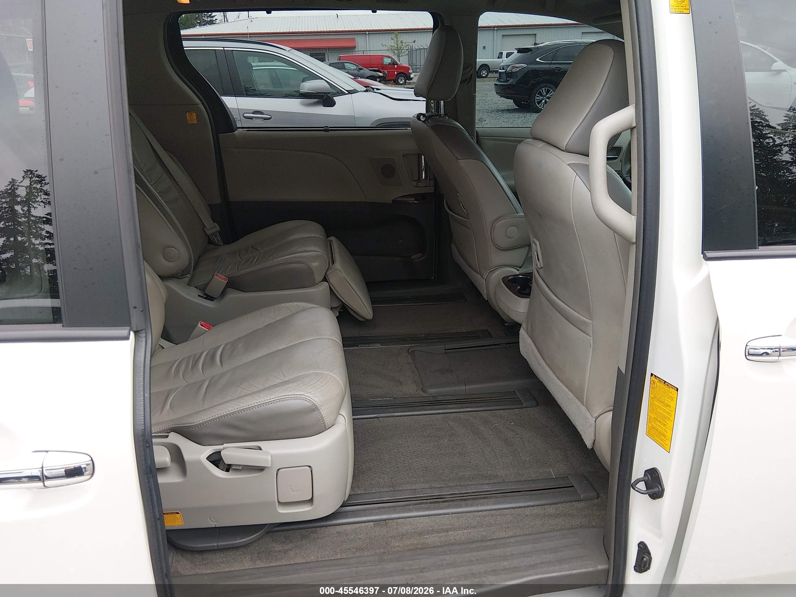 2012 Toyota Sienna Limited 7 Passenger White vin: 5TDDK3DC3CS032153