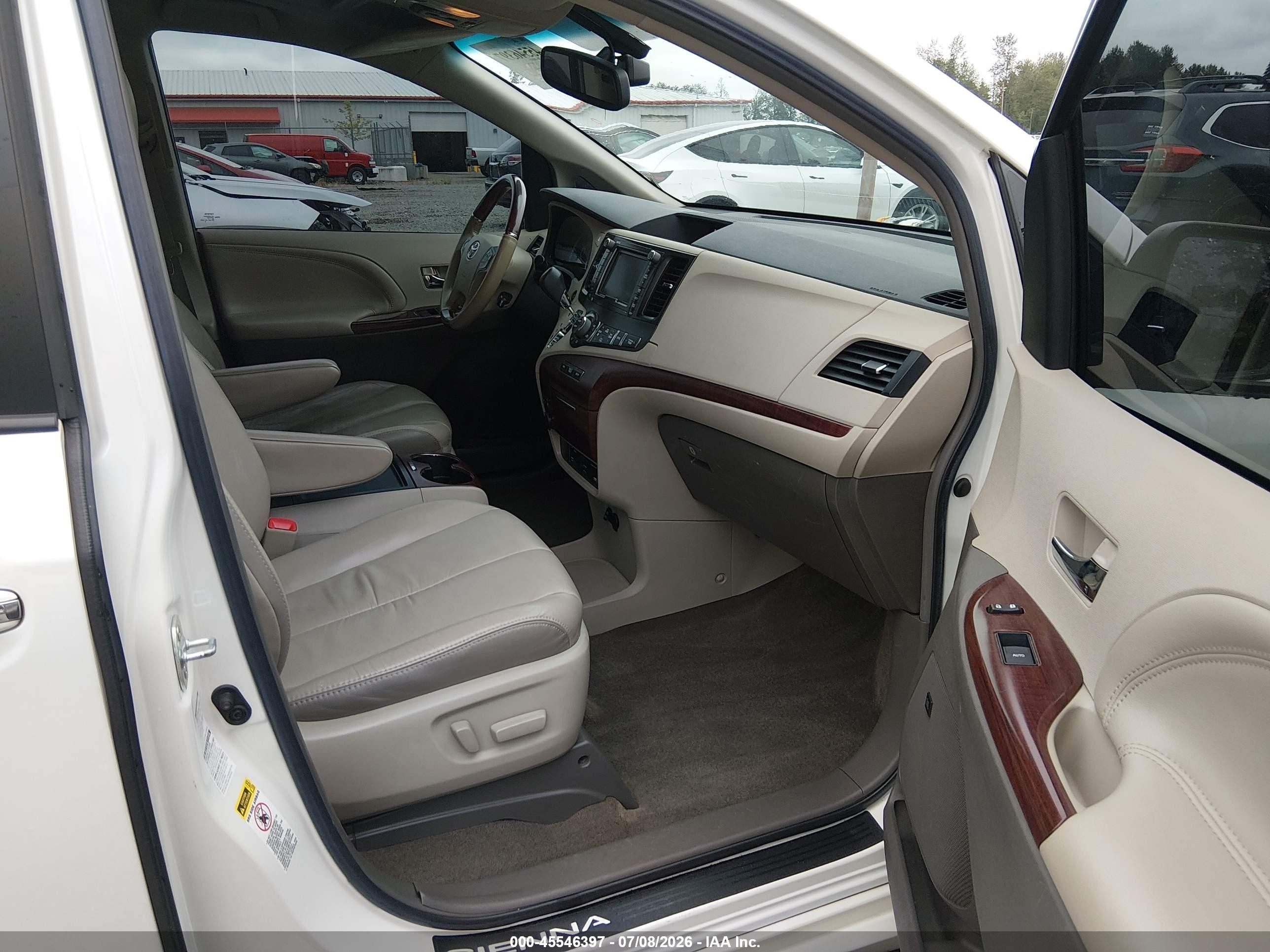 2012 Toyota Sienna Limited 7 Passenger White vin: 5TDDK3DC3CS032153
