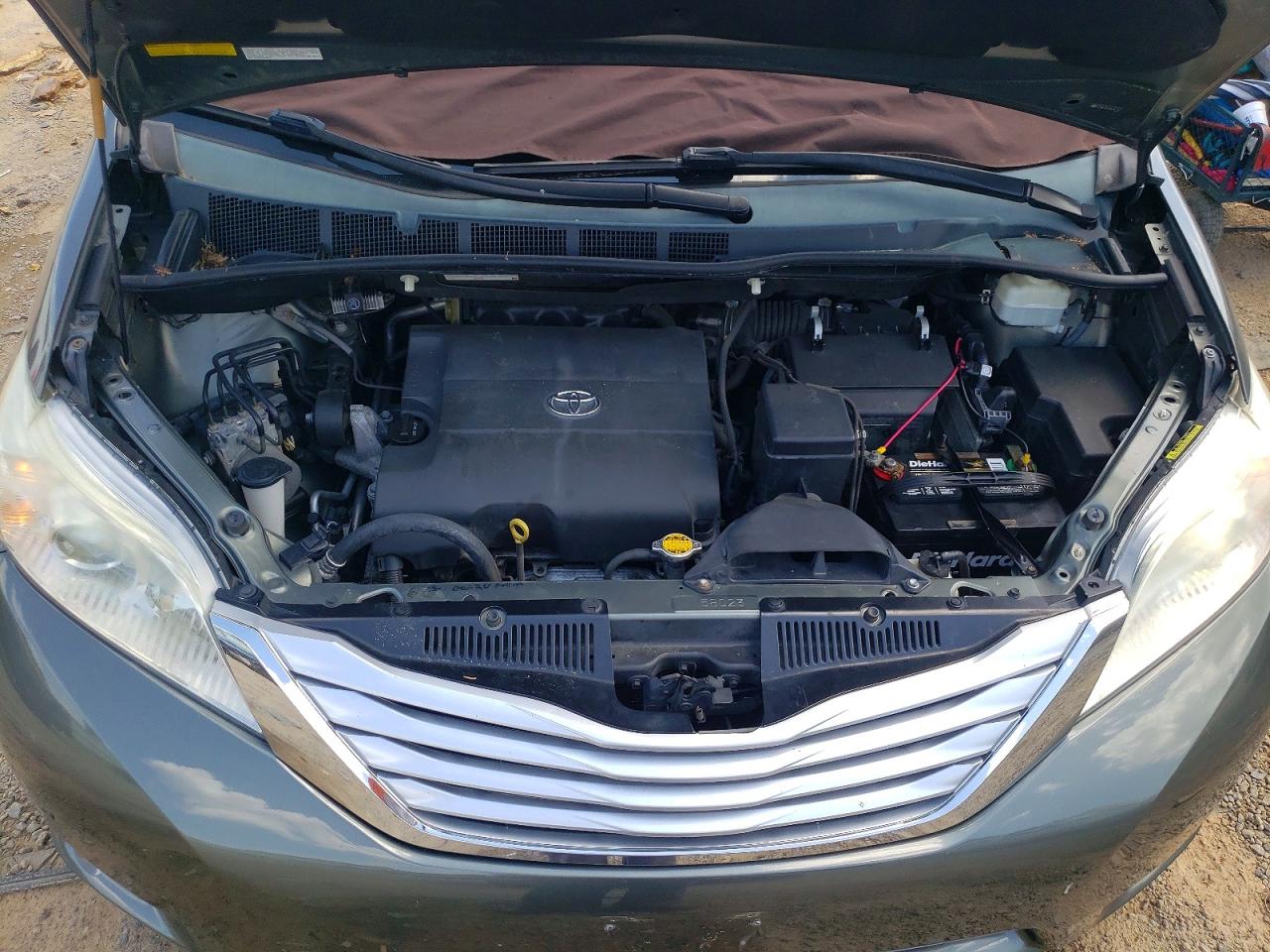 2013 Toyota Sienna Limited 7-passenger Green vin: 5TDDK3DC3DS052131