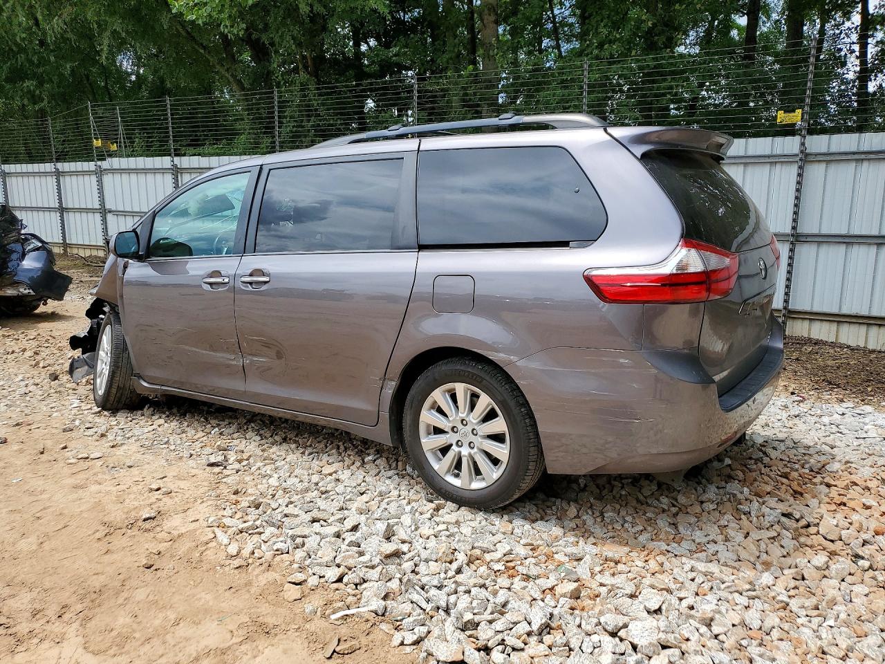 2015 Toyota Sienna Xle 7-passenger Gray vin: 5TDDK3DC3FS097668