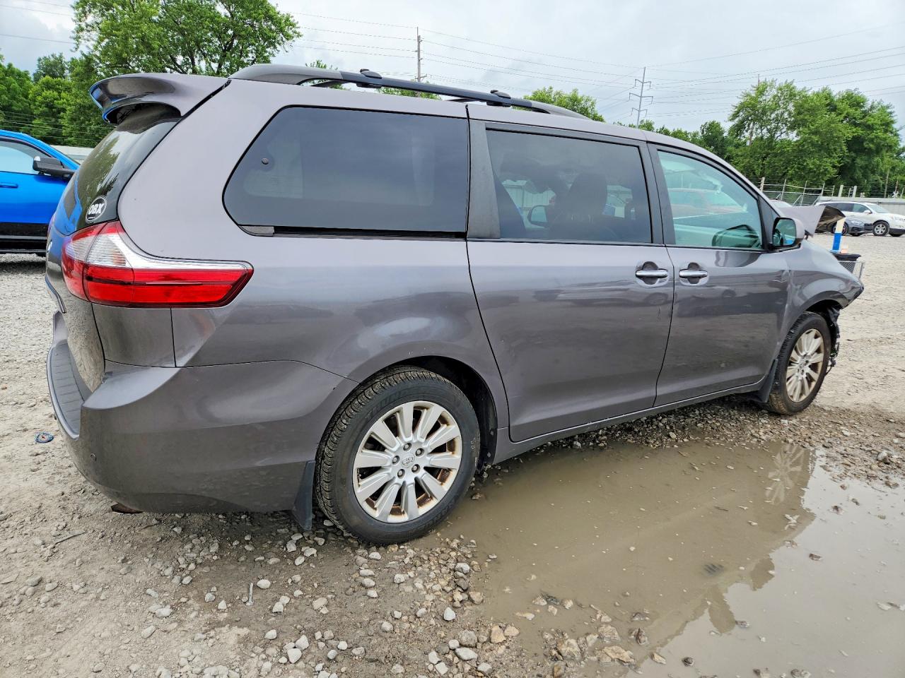 2015 Toyota Sienna Xle Premium 7-passenger Gray vin: 5TDDK3DC4FS109777