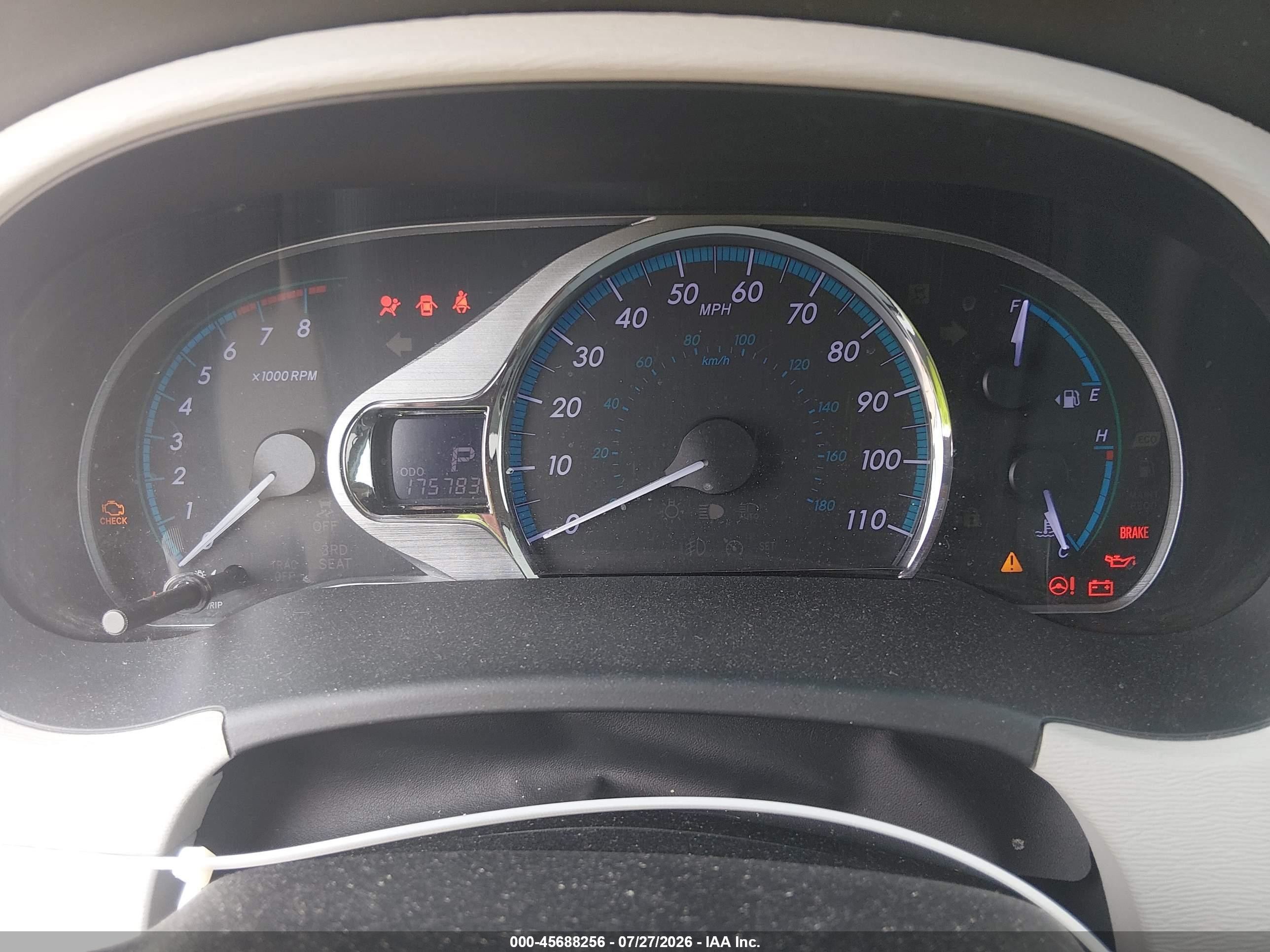 2012 Toyota Sienna Limited 7 Passenger Green vin: 5TDDK3DC5CS039766
