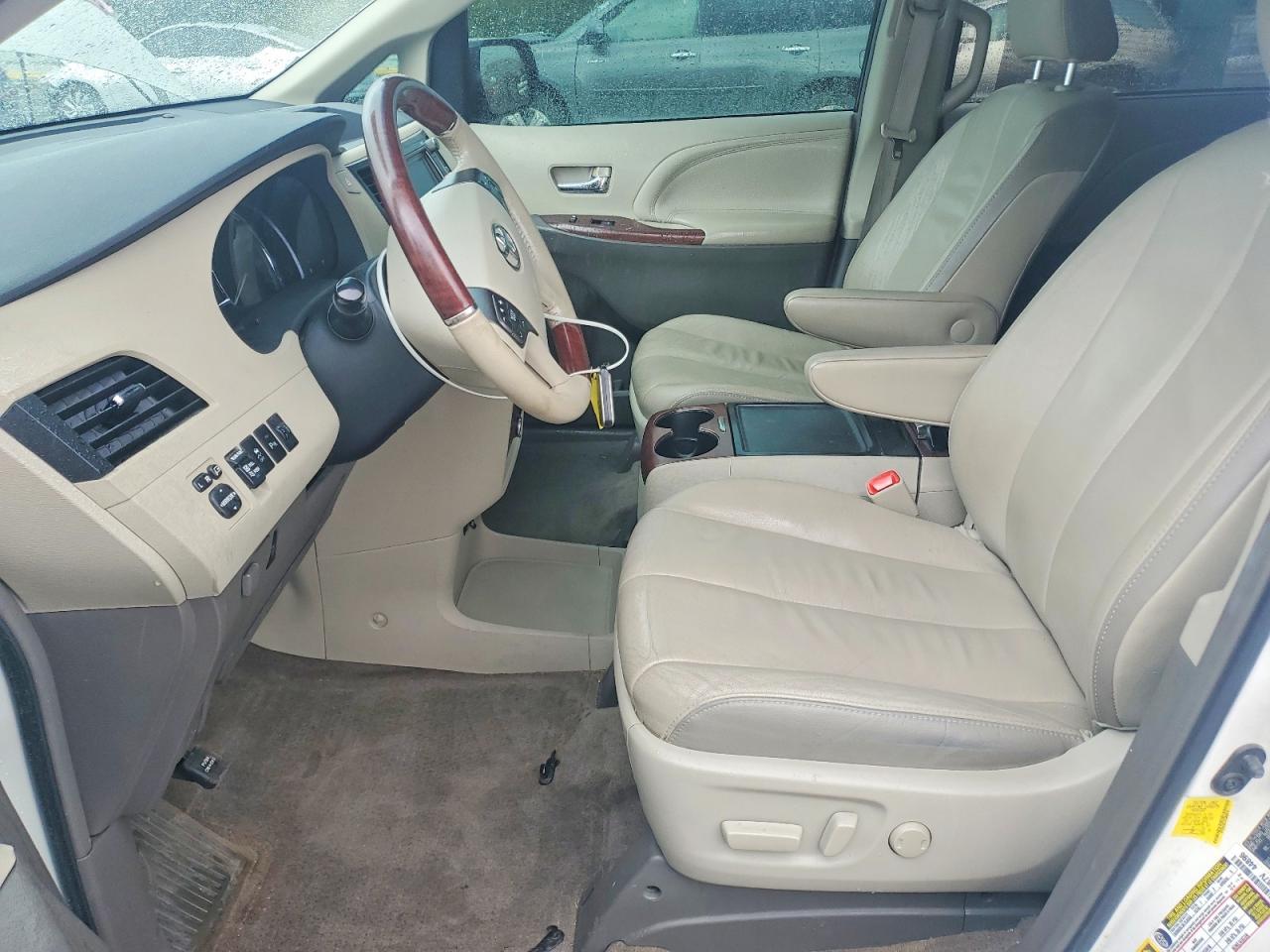 2012 Toyota Sienna Limited 7-passenger White vin: 5TDDK3DC5CS045454