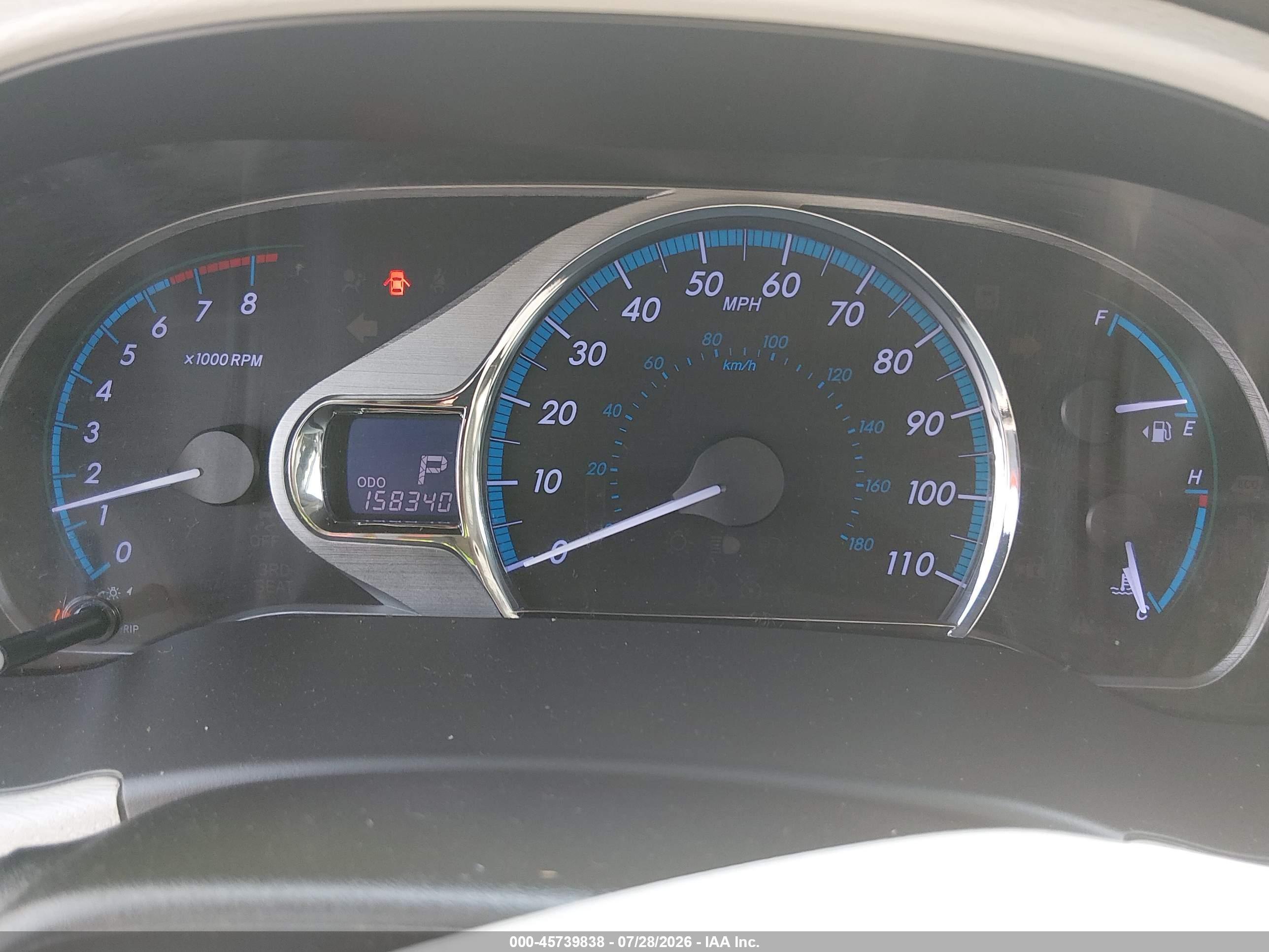 2013 Toyota Sienna Xle 7 Passenger Gray vin: 5TDDK3DC5DS053796