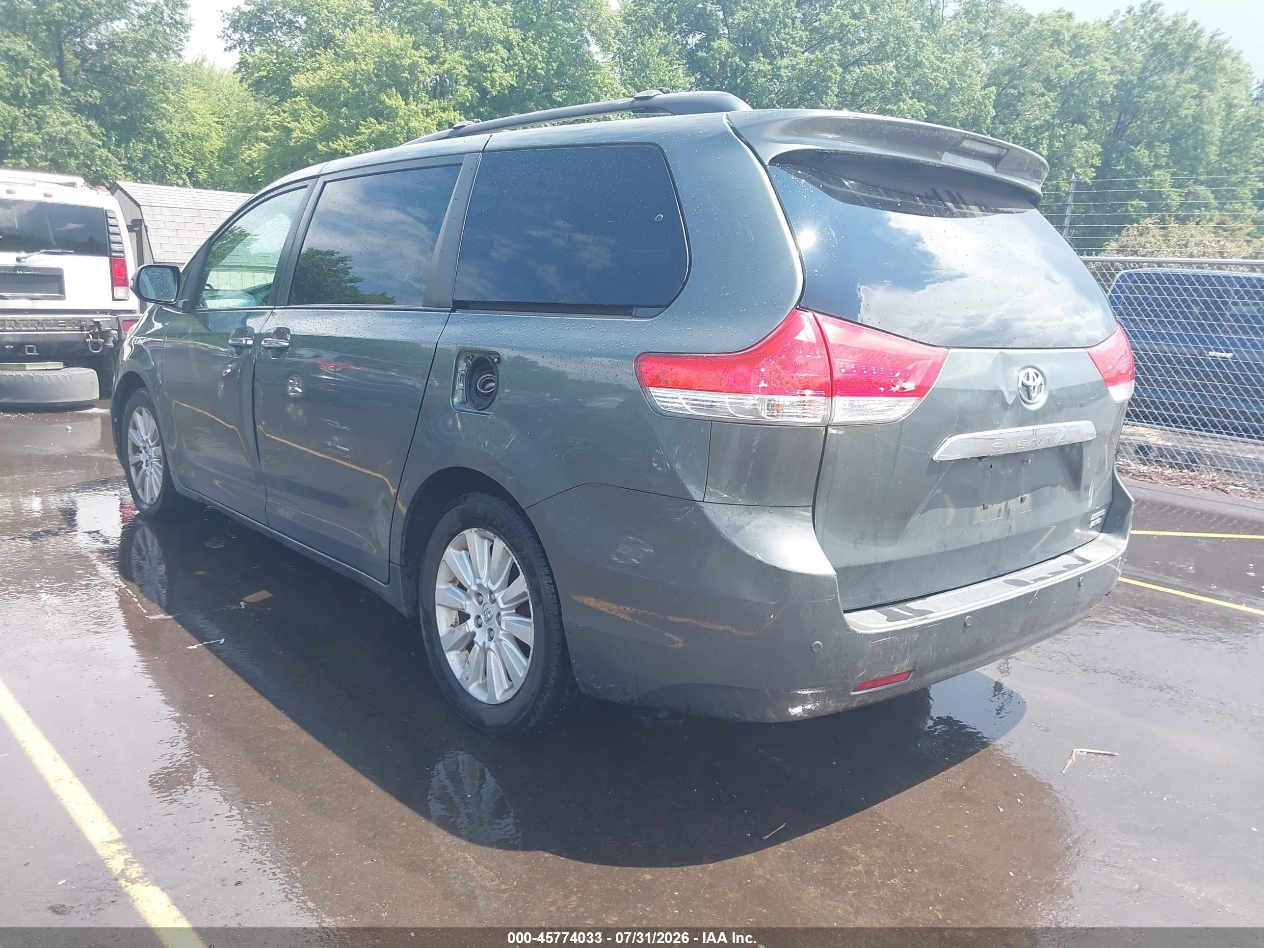 2013 Toyota Sienna Limited 7 Passenger Teal vin: 5TDDK3DC5DS065138