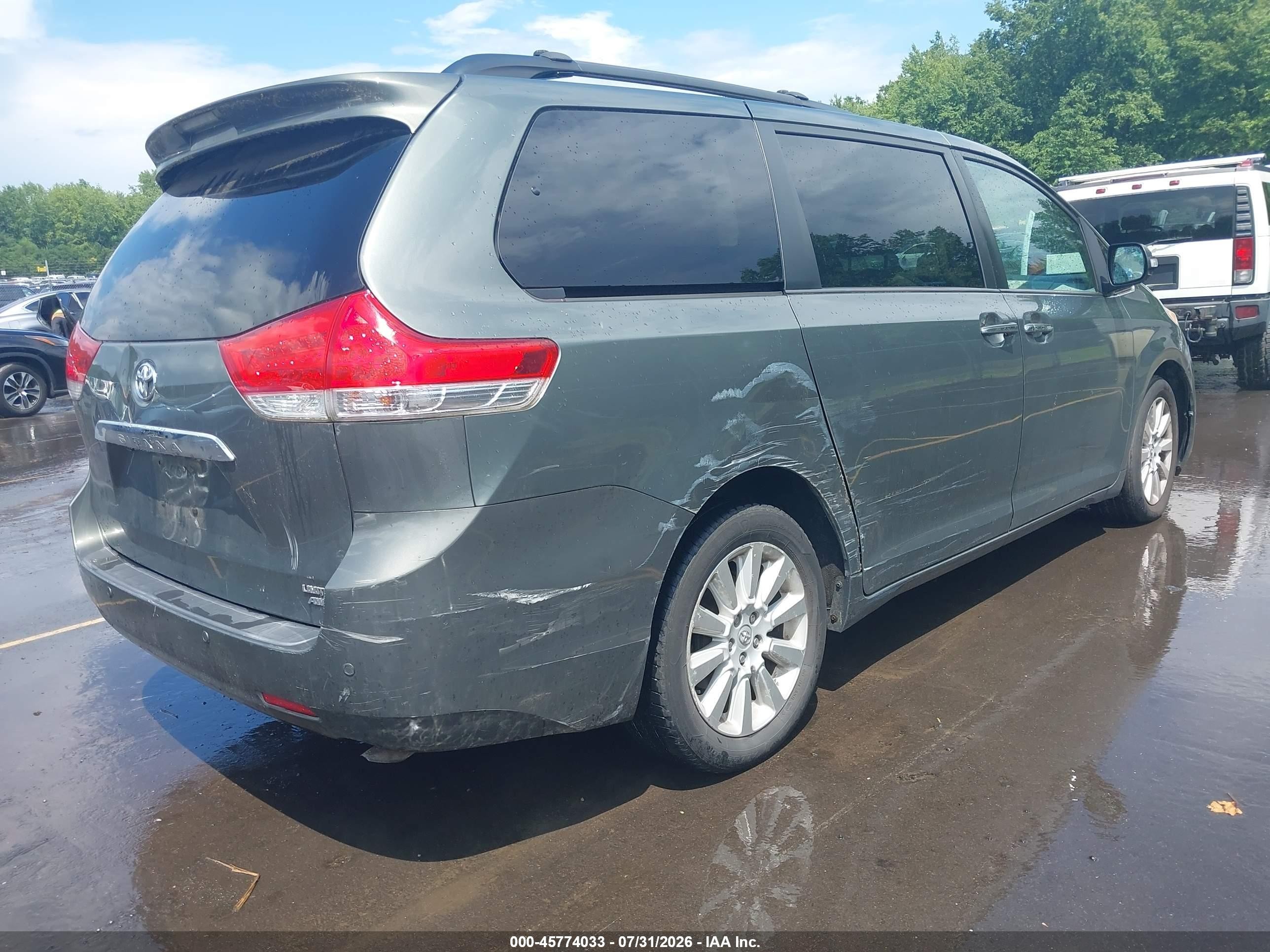 2013 Toyota Sienna Limited 7 Passenger Teal vin: 5TDDK3DC5DS065138