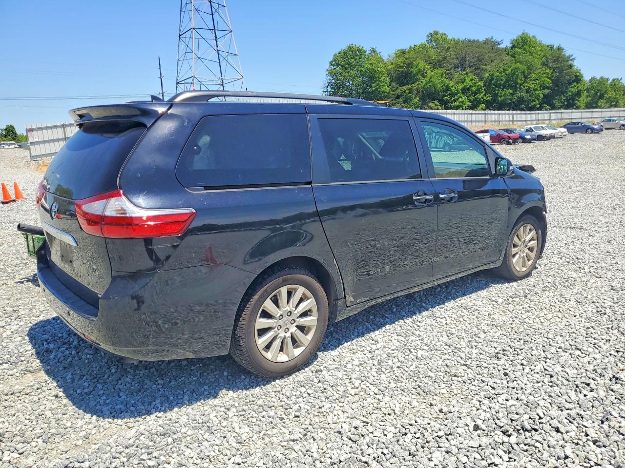 2015 Toyota Sienna Limited Premium 7-passenger Black vin: 5TDDK3DC5FS098837