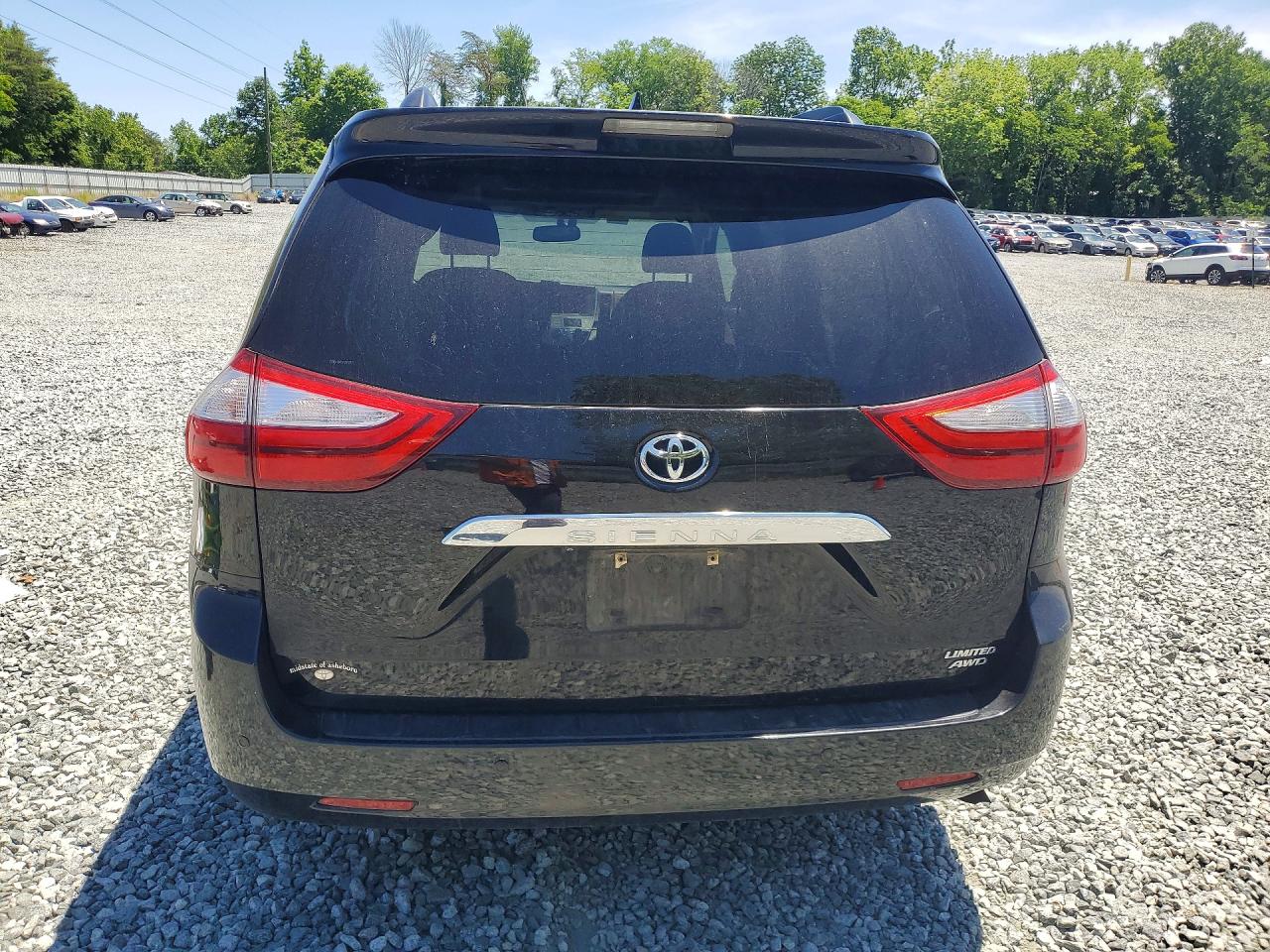 2015 Toyota Sienna Limited Premium 7-passenger Black vin: 5TDDK3DC5FS098837