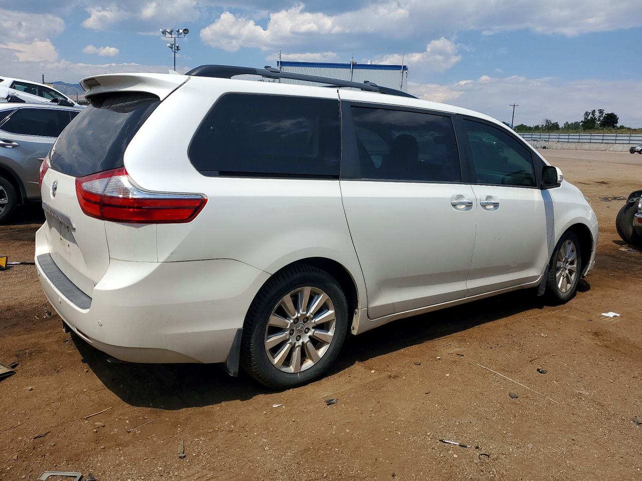 2015 Toyota Sienna Limited 7-passenger Белый vin: 5TDDK3DC5FS105091
