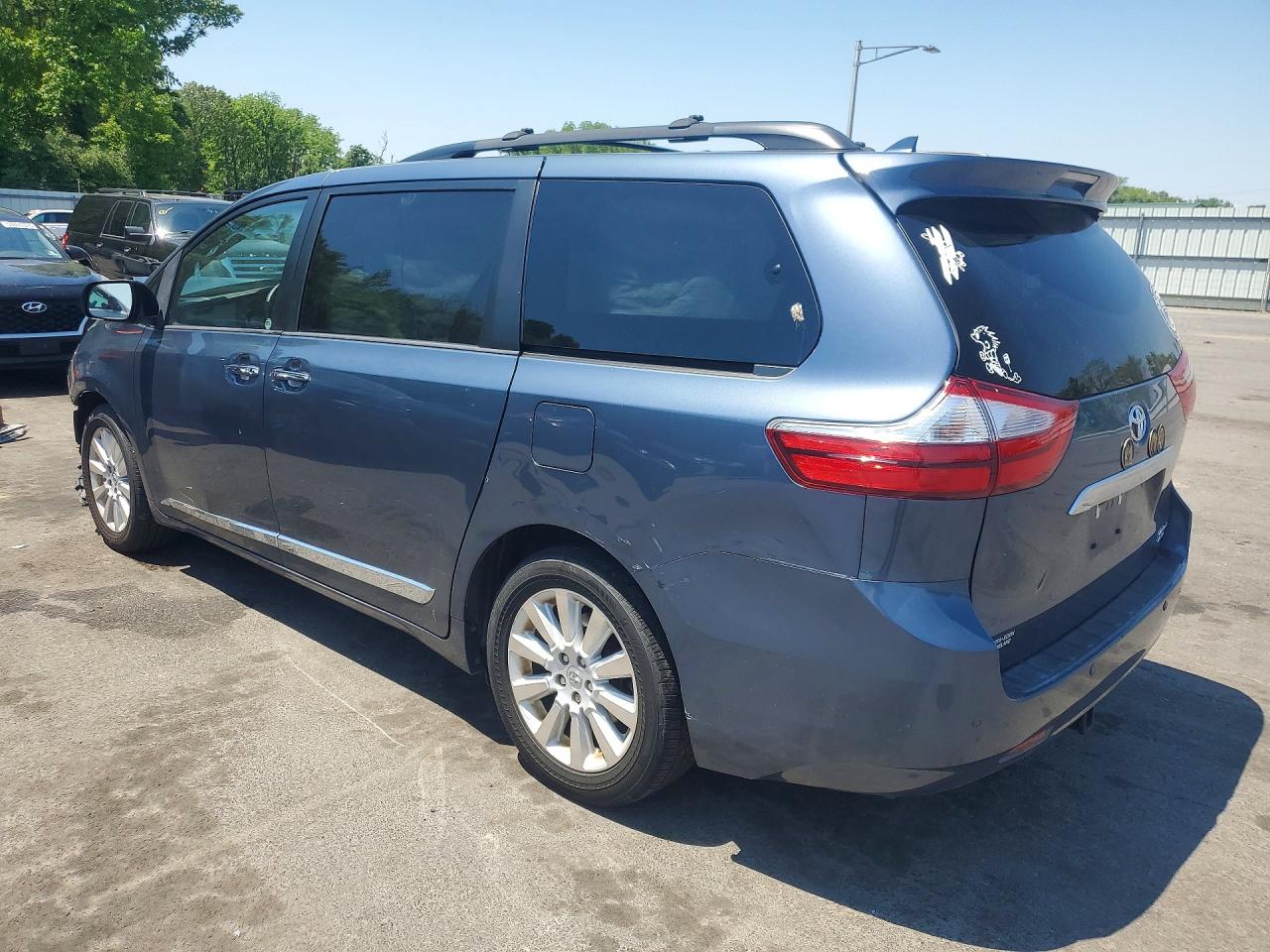 2015 Toyota Sienna Limited Premium 7-passenger Синий vin: 5TDDK3DC5FS123249