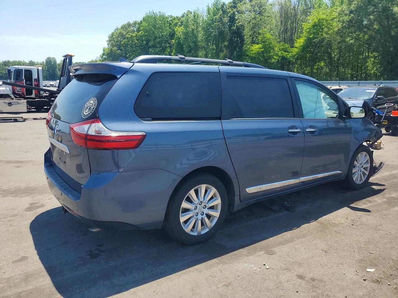 2015 Toyota Sienna Limited Premium 7-passenger Синий vin: 5TDDK3DC5FS123249