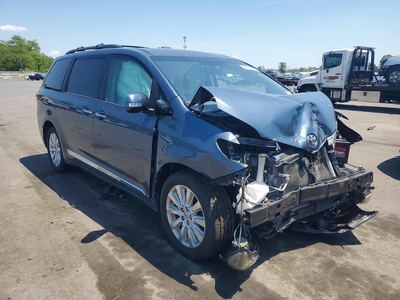 2015 Toyota Sienna Limited Premium 7-passenger Синий vin: 5TDDK3DC5FS123249