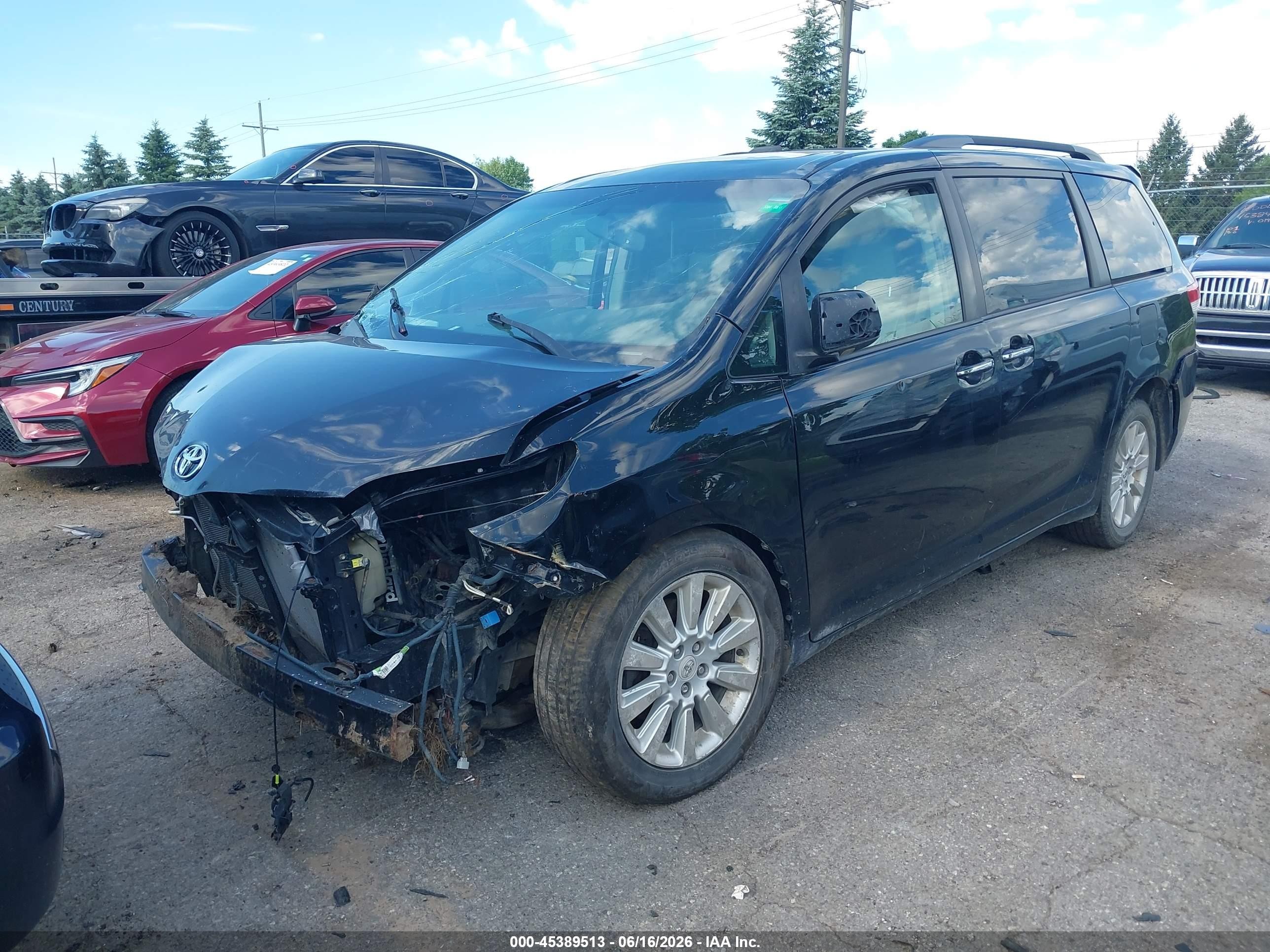 2011 Toyota Sienna Limited Черный vin: 5TDDK3DC6BS003115