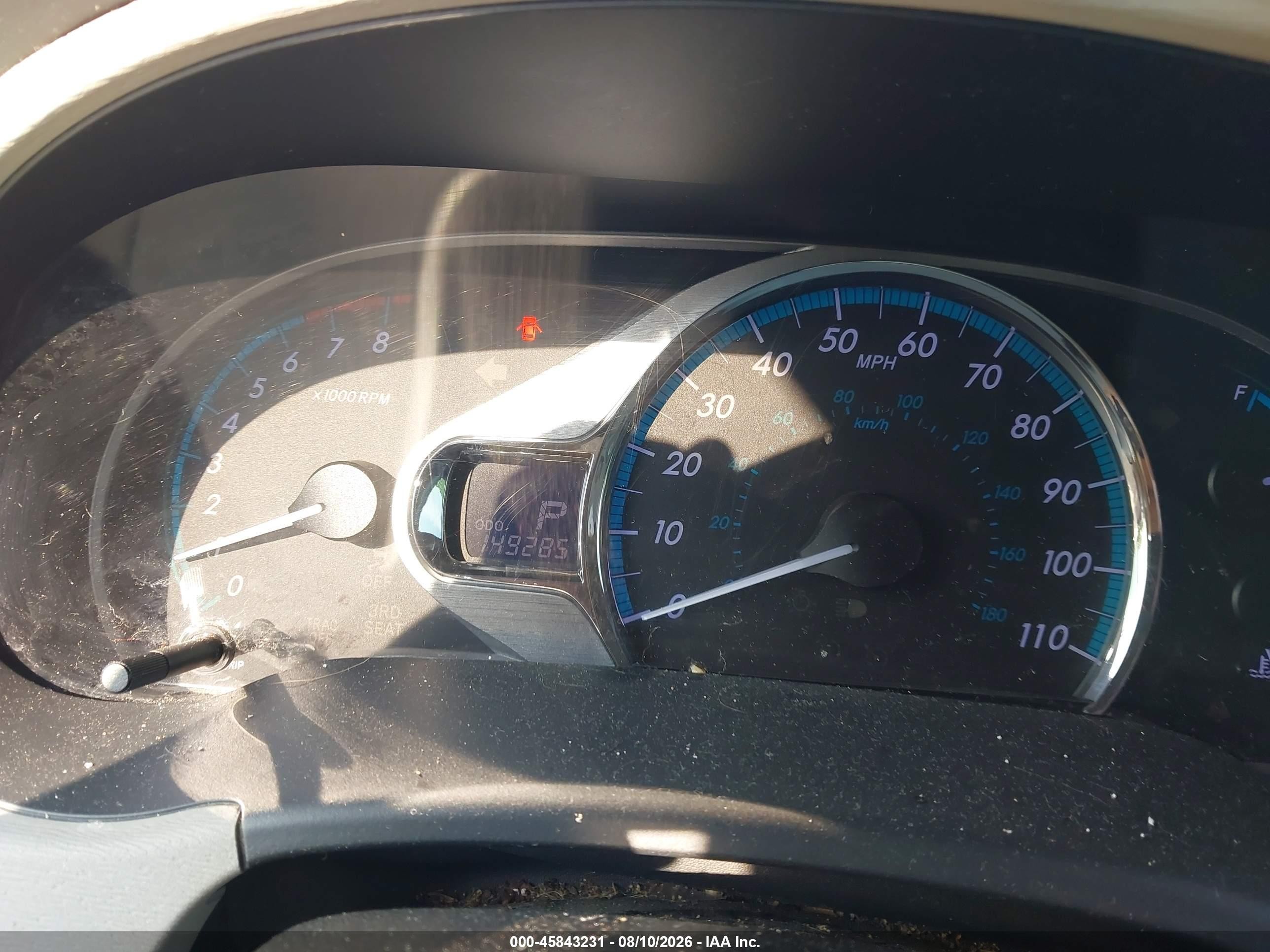 2012 Toyota Sienna Xle 7 Passenger Серебряный vin: 5TDDK3DC6CS034088