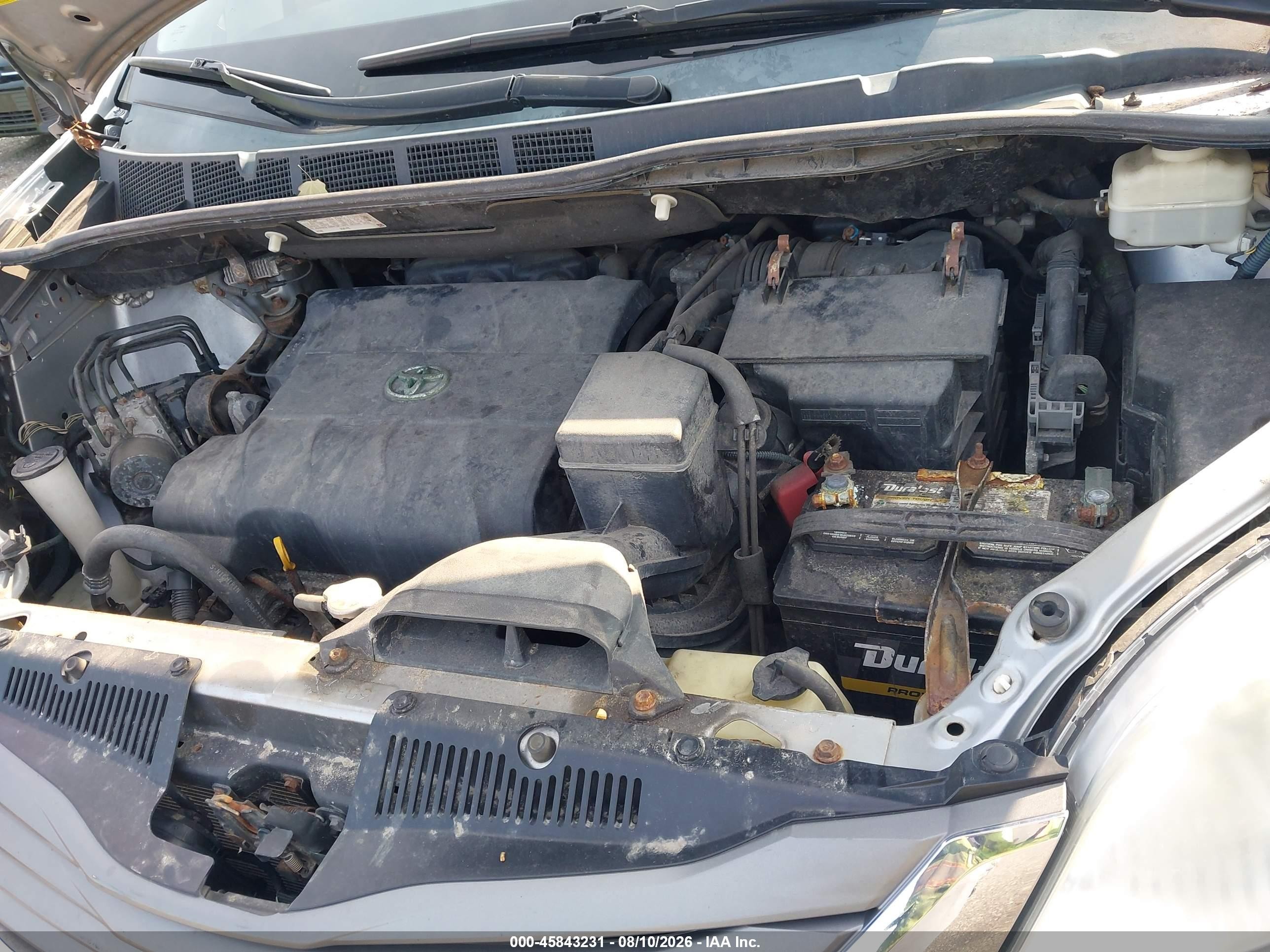 2012 Toyota Sienna Xle 7 Passenger Серебряный vin: 5TDDK3DC6CS034088
