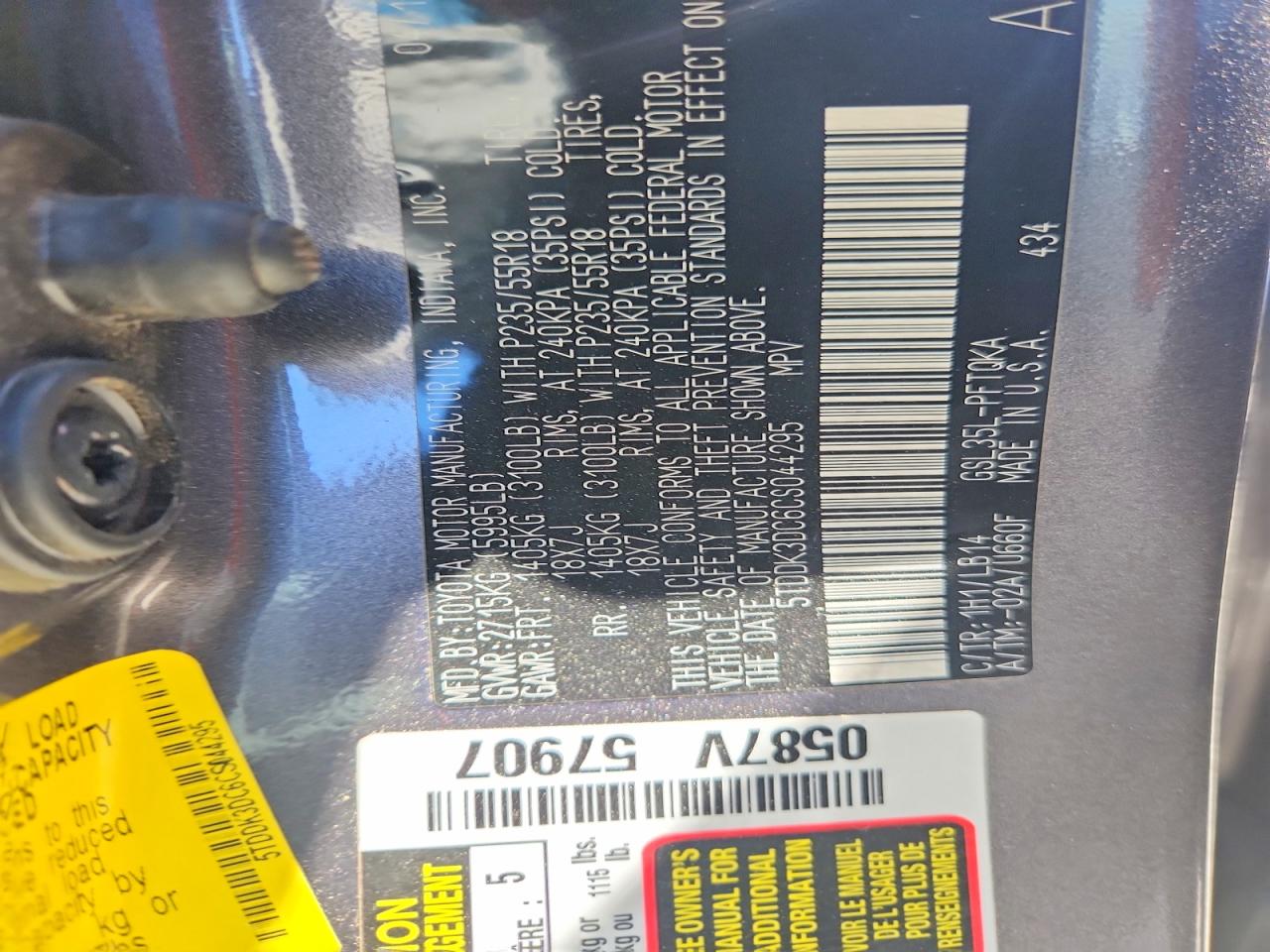 2012 Toyota Sienna Xle 7-passenger Gray vin: 5TDDK3DC6CS044295