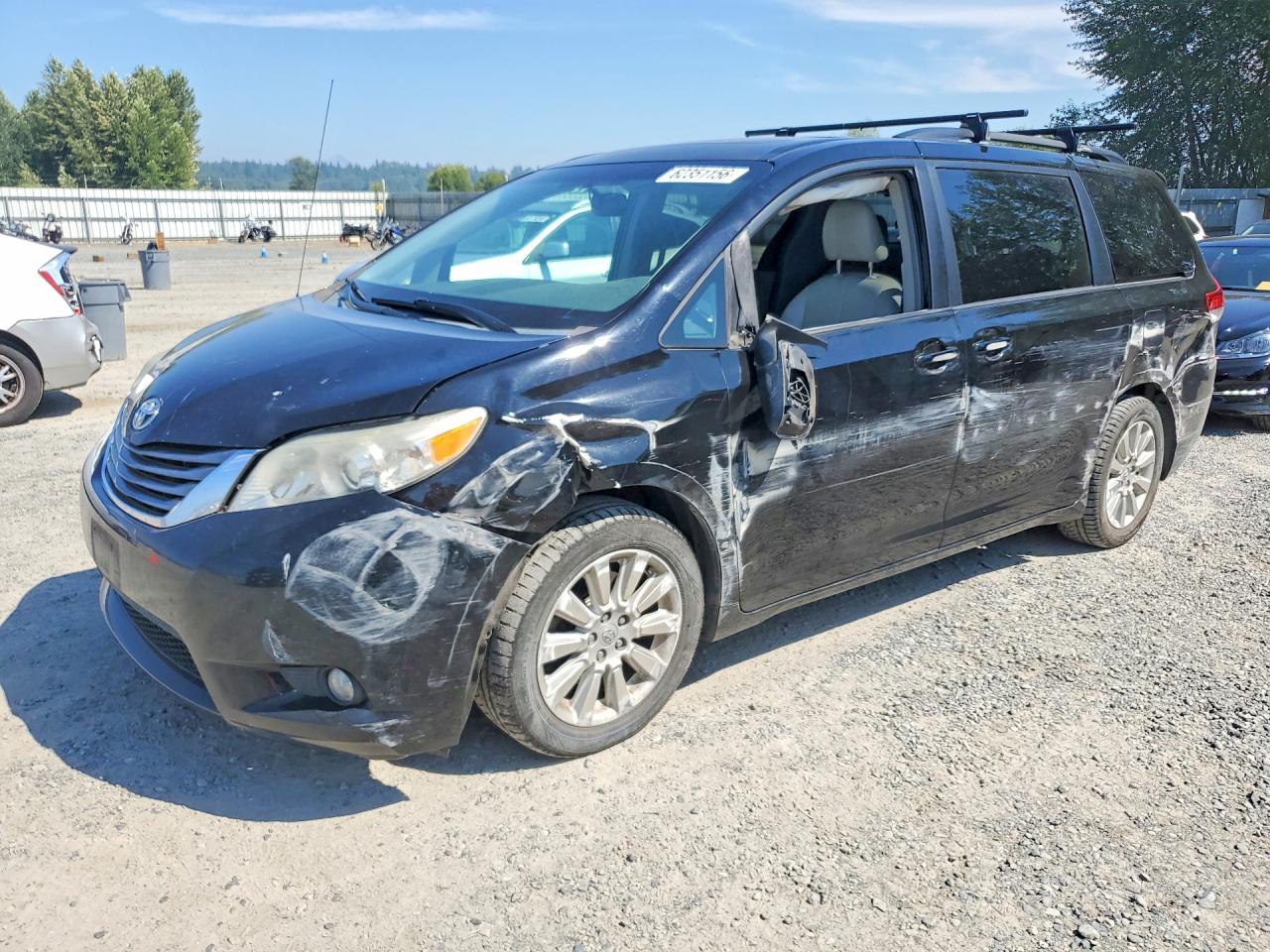 2013 Toyota Sienna Xle 7-passenger Черный vin: 5TDDK3DC6DS065536
