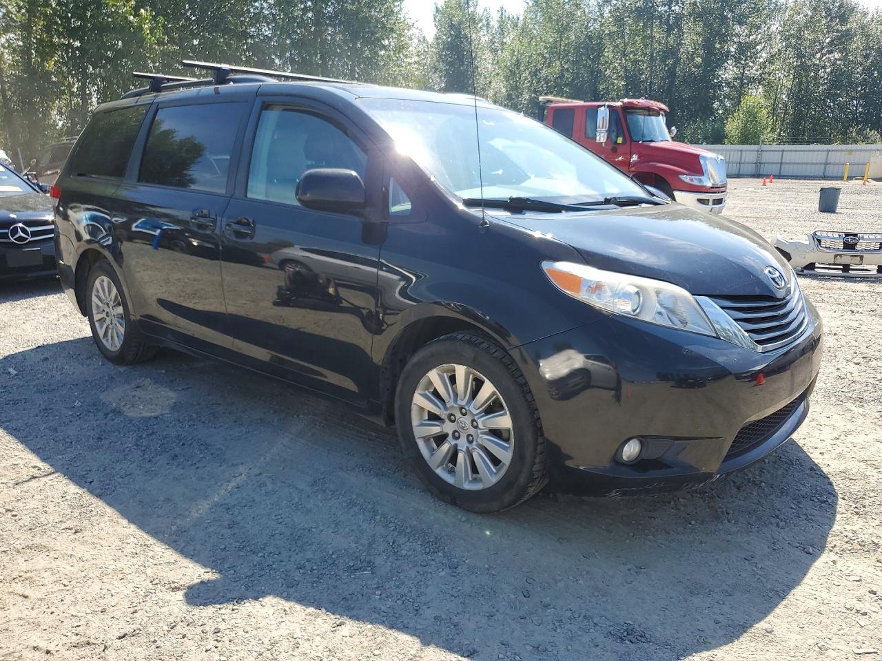 2013 Toyota Sienna Xle 7-passenger Черный vin: 5TDDK3DC6DS065536
