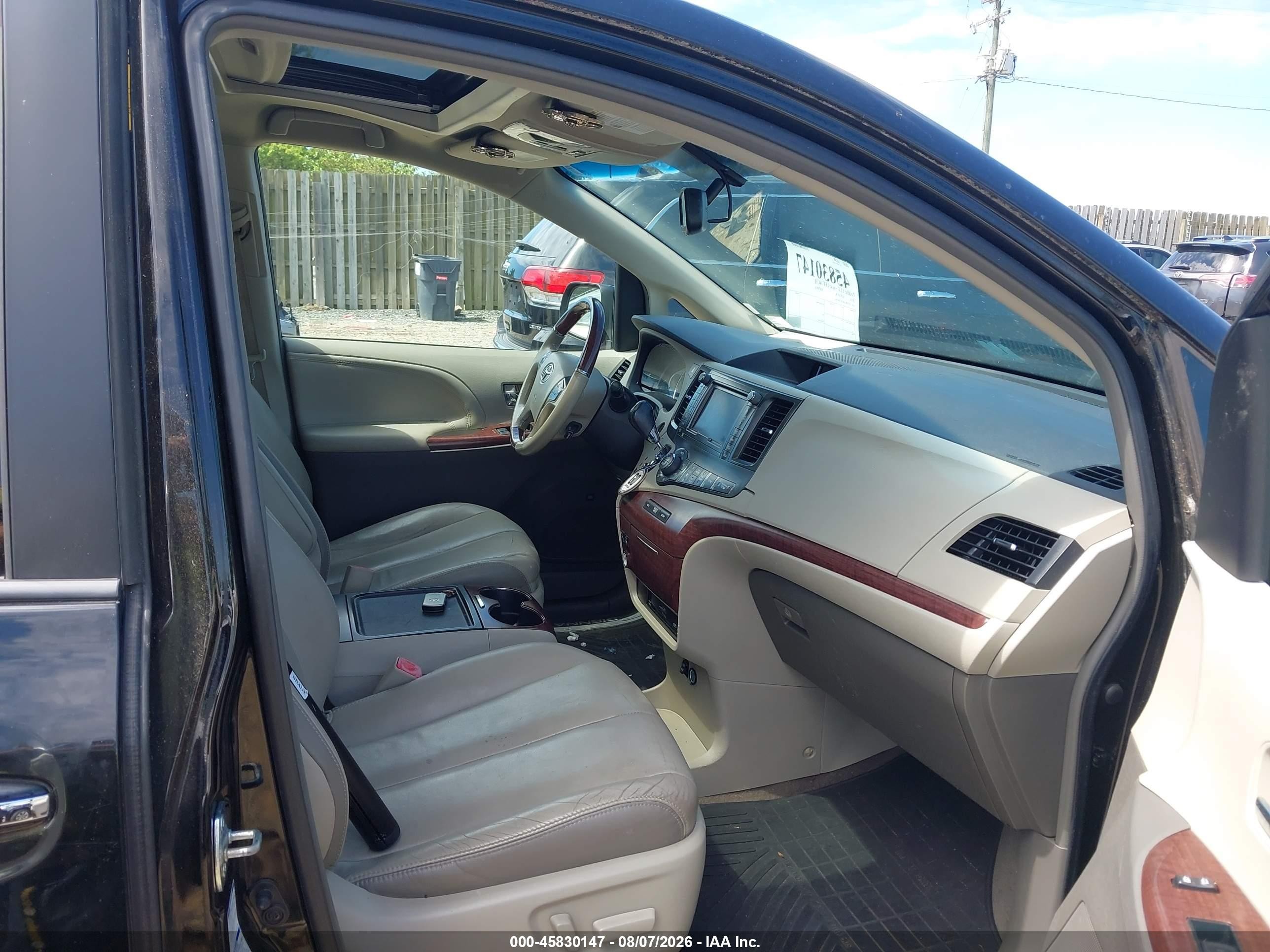 2014 Toyota Sienna Xle/limited Black vin: 5TDDK3DC6ES081964