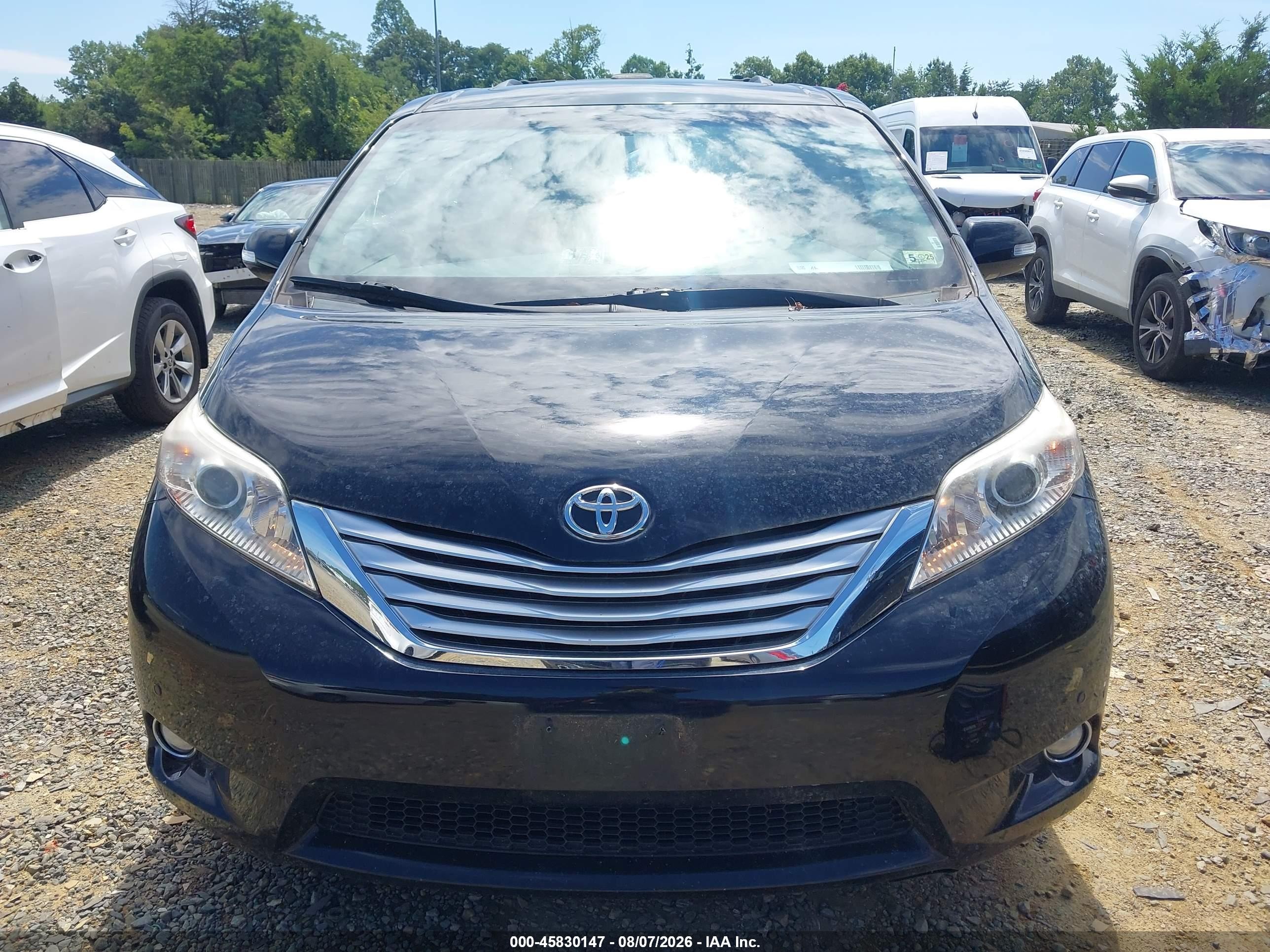 2014 Toyota Sienna Xle/limited Black vin: 5TDDK3DC6ES081964
