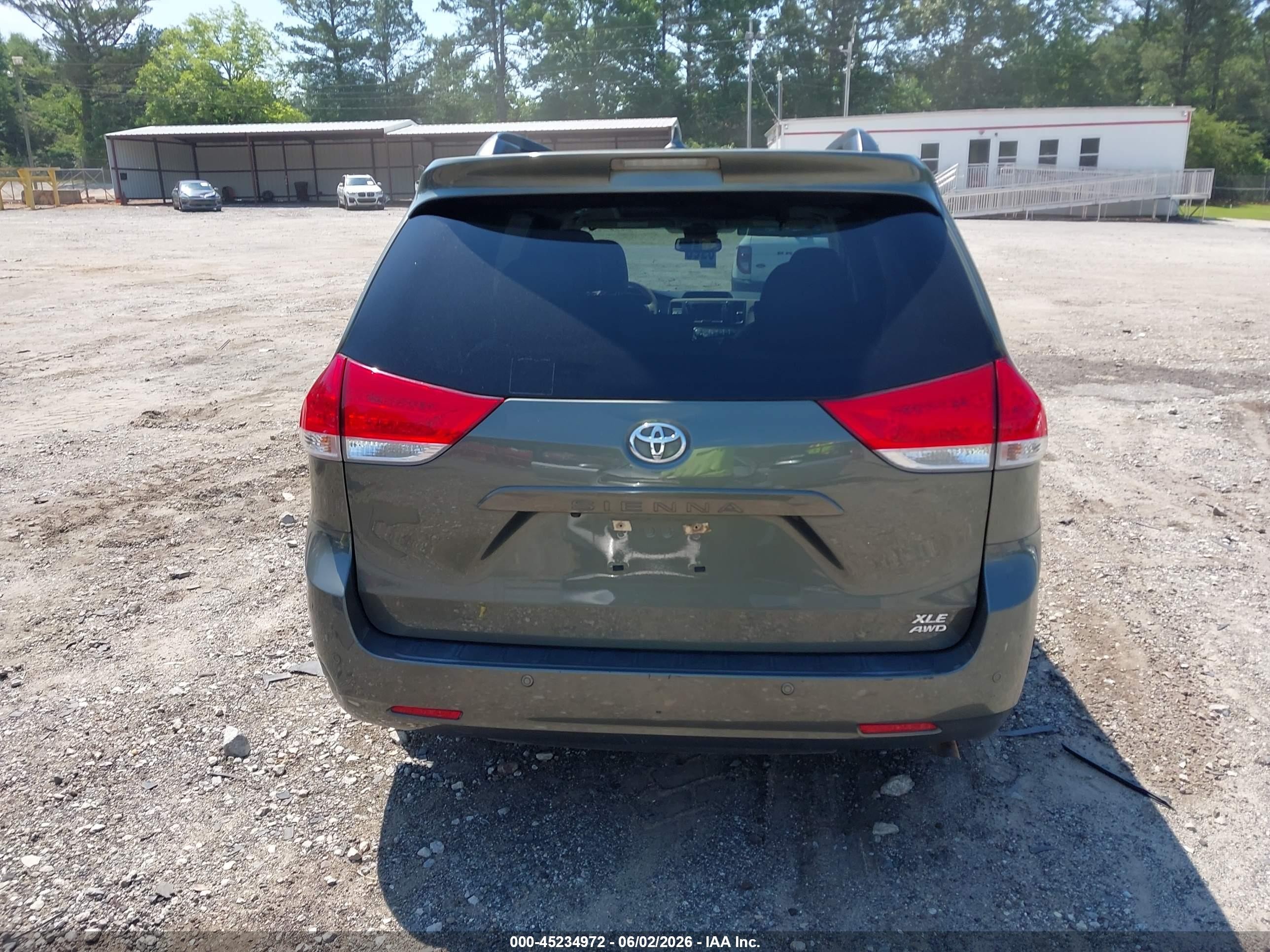 2012 Toyota Sienna Xle 7 Passenger Серый vin: 5TDDK3DC7CS048923