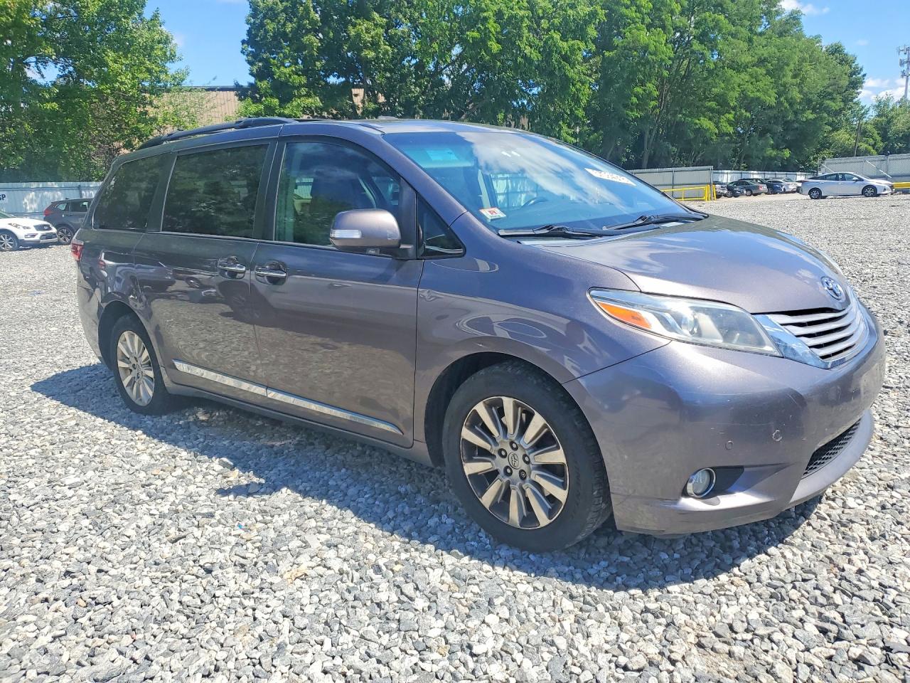 2015 Toyota Sienna Limited Premium 7-passenger Серый vin: 5TDDK3DC7FS102919