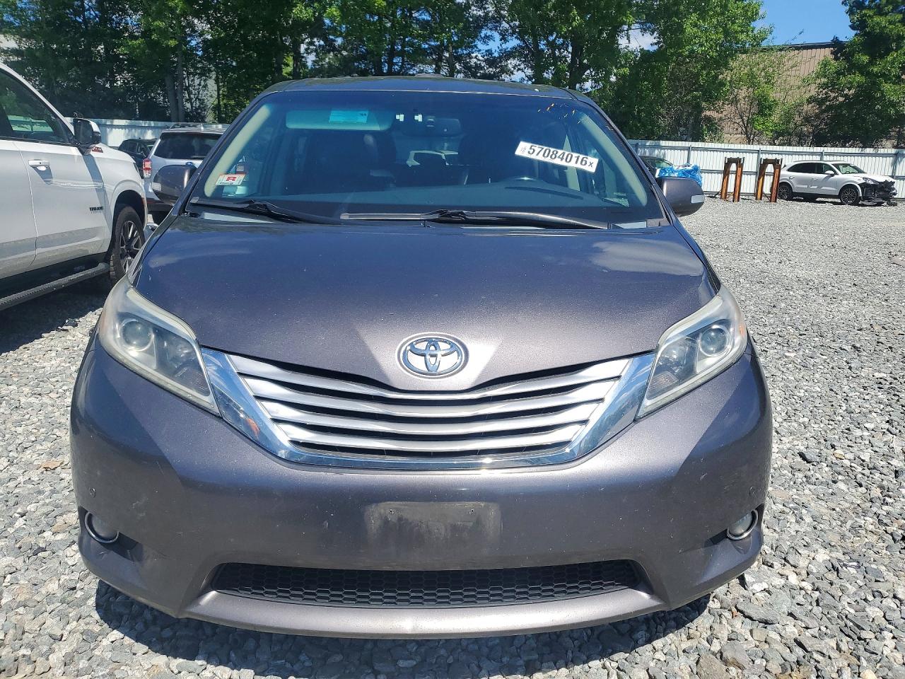 2015 Toyota Sienna Limited Premium 7-passenger Серый vin: 5TDDK3DC7FS102919