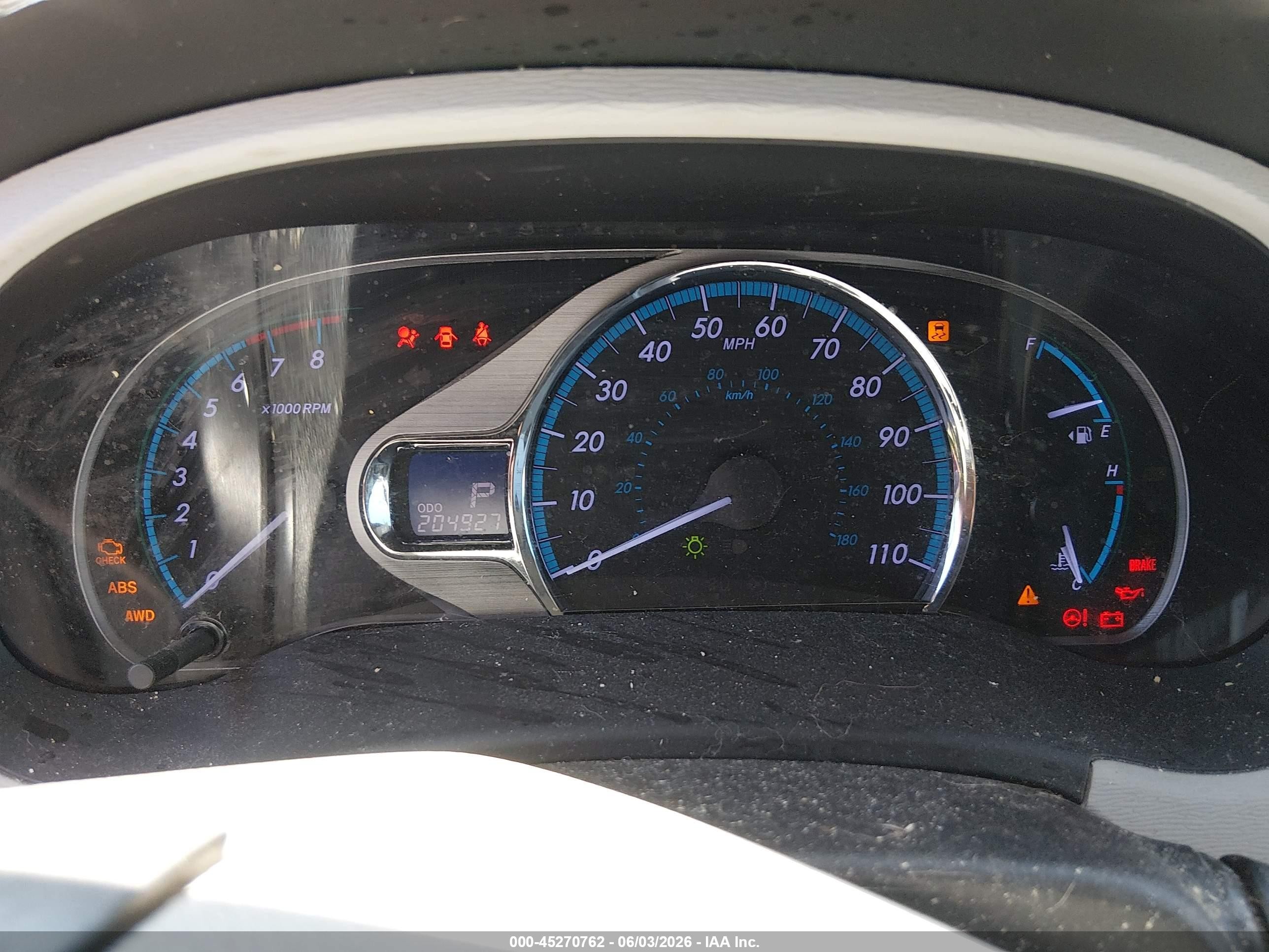 2012 Toyota Sienna Xle 7 Passenger Gray vin: 5TDDK3DC8CS036571
