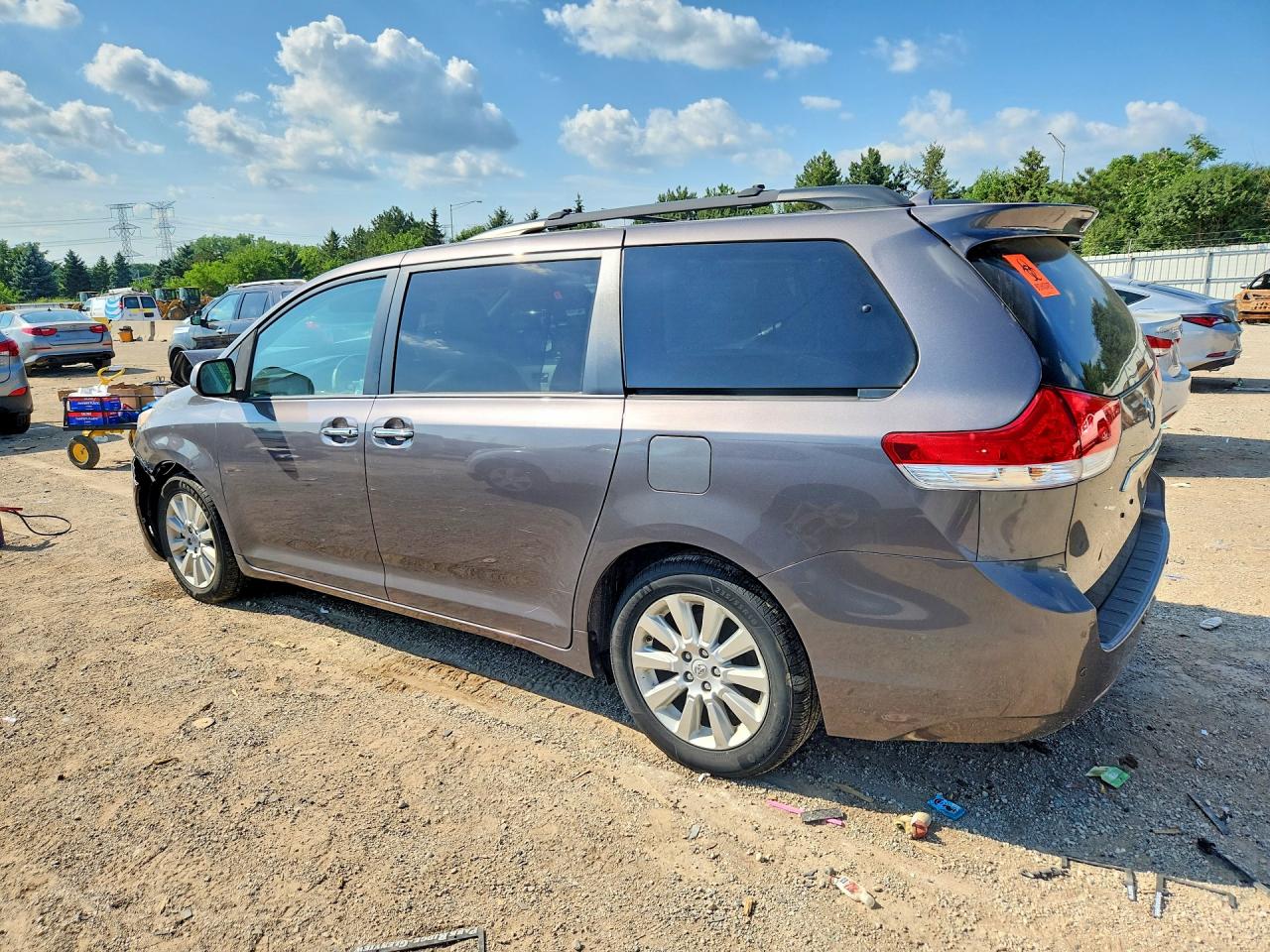 2012 Toyota Sienna Limited 7-passenger Gray vin: 5TDDK3DC8CS043519