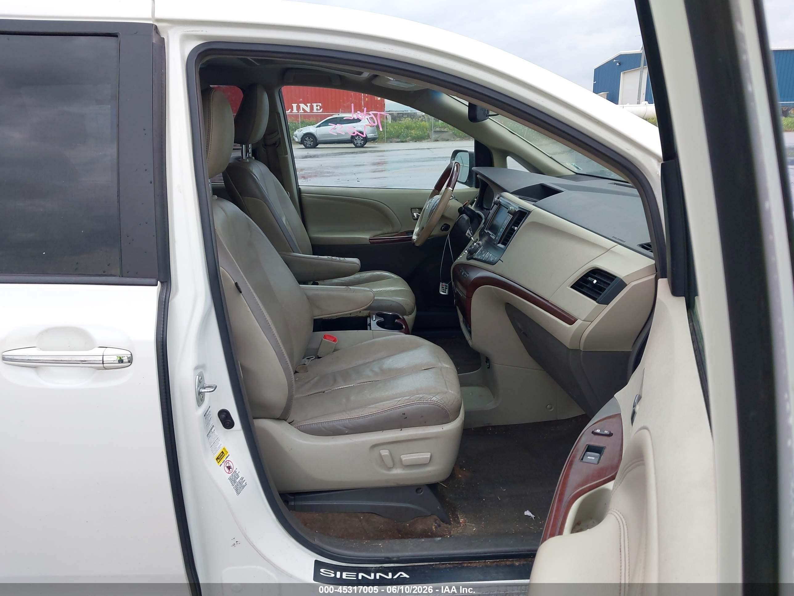 2014 Toyota Sienna Limited 7 Passenger White vin: 5TDDK3DC8ES075034