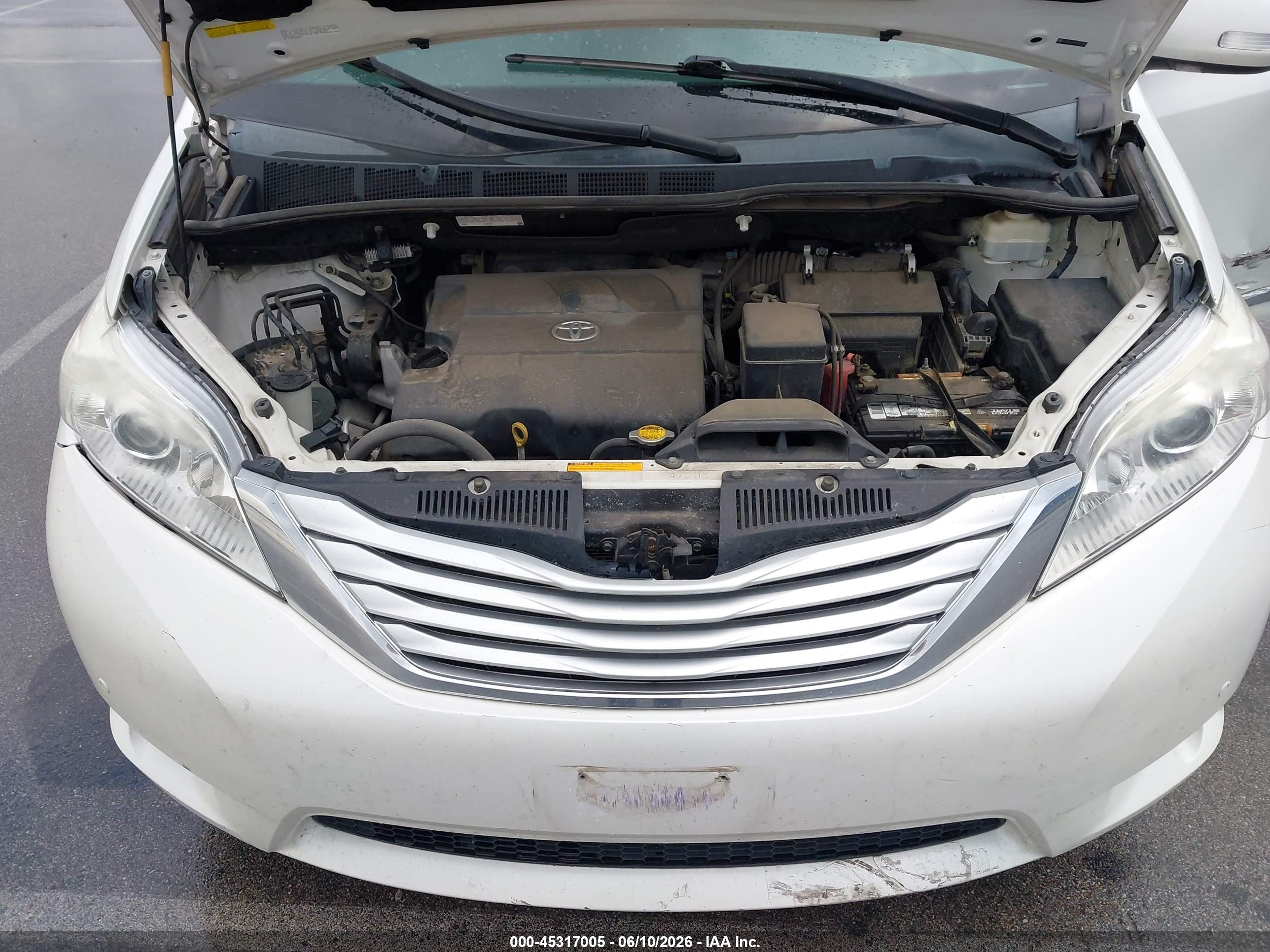 2014 Toyota Sienna Limited 7 Passenger White vin: 5TDDK3DC8ES075034