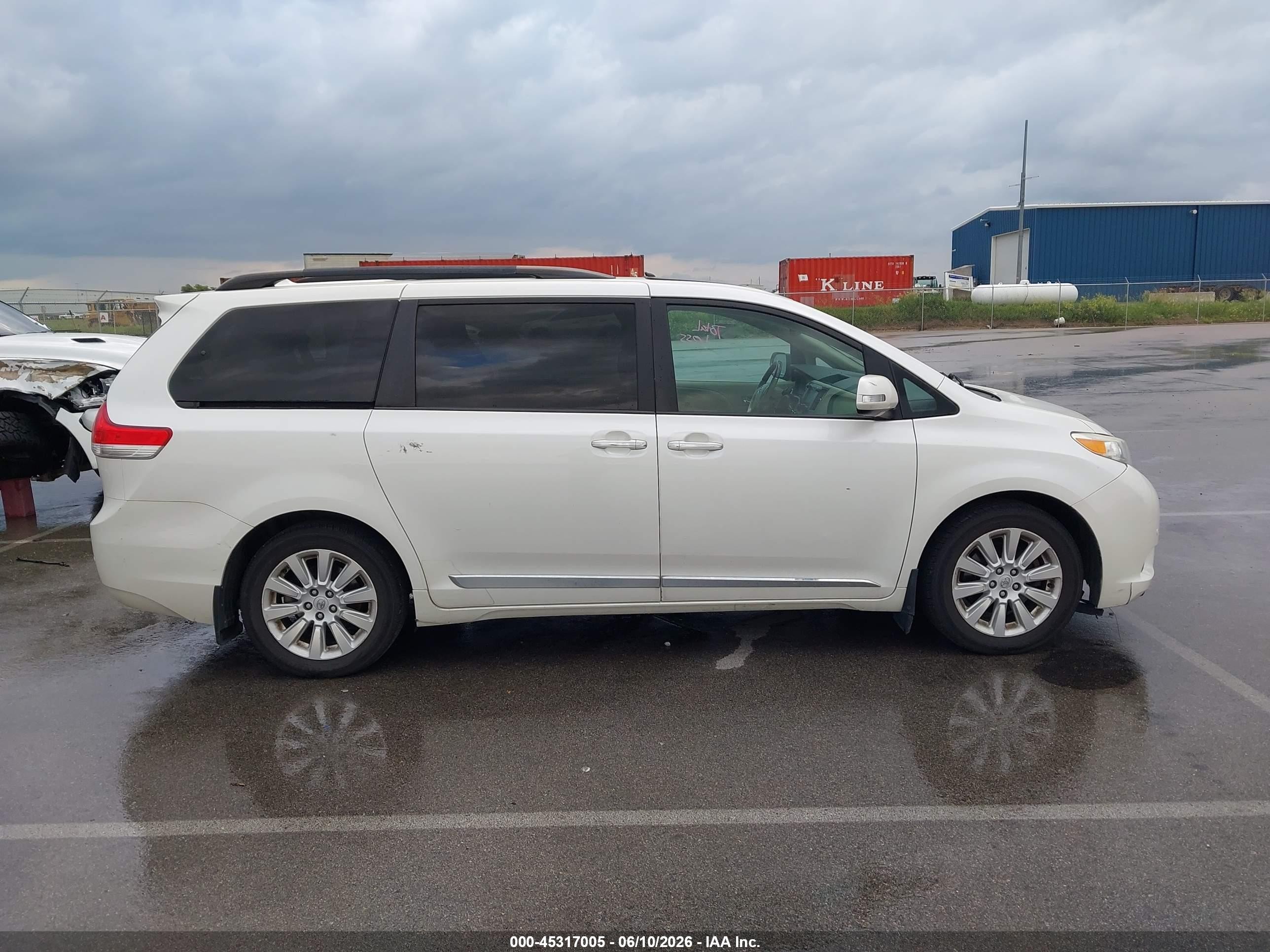 2014 Toyota Sienna Limited 7 Passenger White vin: 5TDDK3DC8ES075034