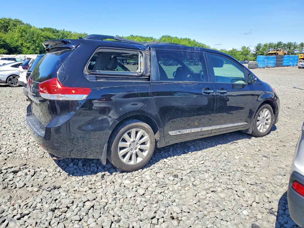 2014 Toyota Sienna Limited 7-passenger Black vin: 5TDDK3DC8ES087829