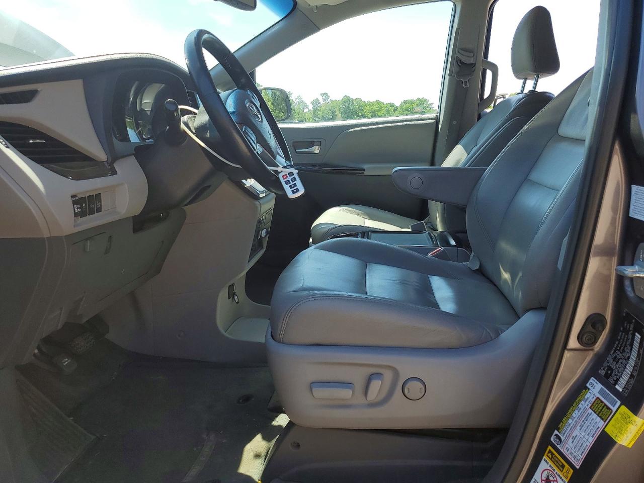 2015 Toyota Sienna Xle Premium 7-passenger Gray vin: 5TDDK3DC8FS111872
