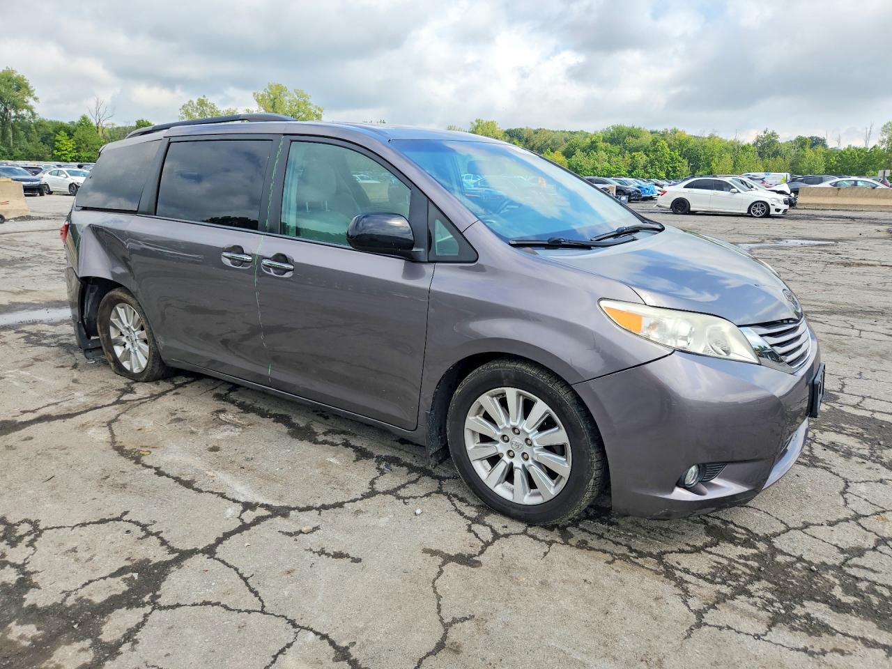 2015 Toyota Sienna Xle 7-passenger Gray vin: 5TDDK3DC8FS125884