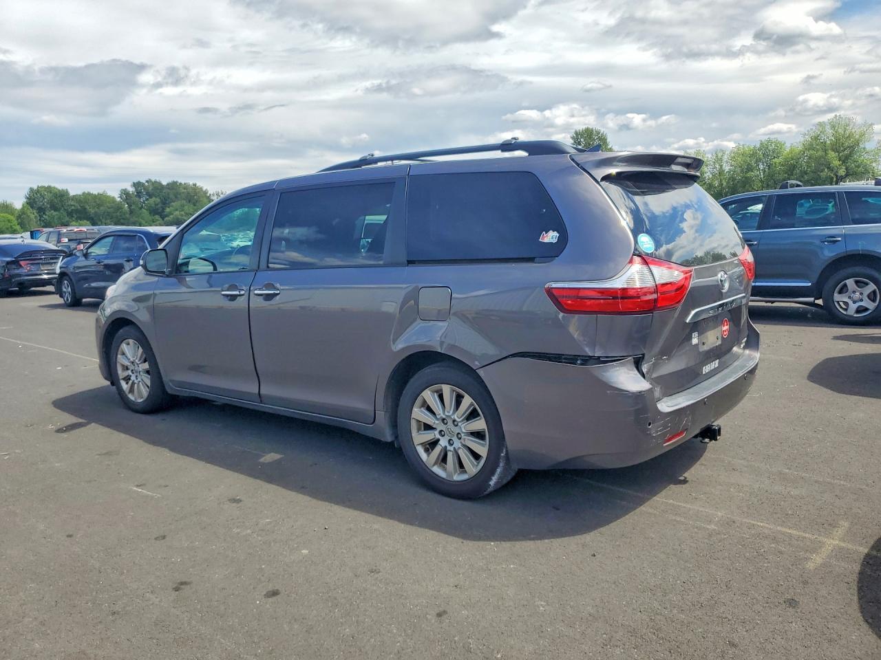 2015 Toyota Sienna Limited 7-passenger Gray vin: 5TDDK3DC8FS128428
