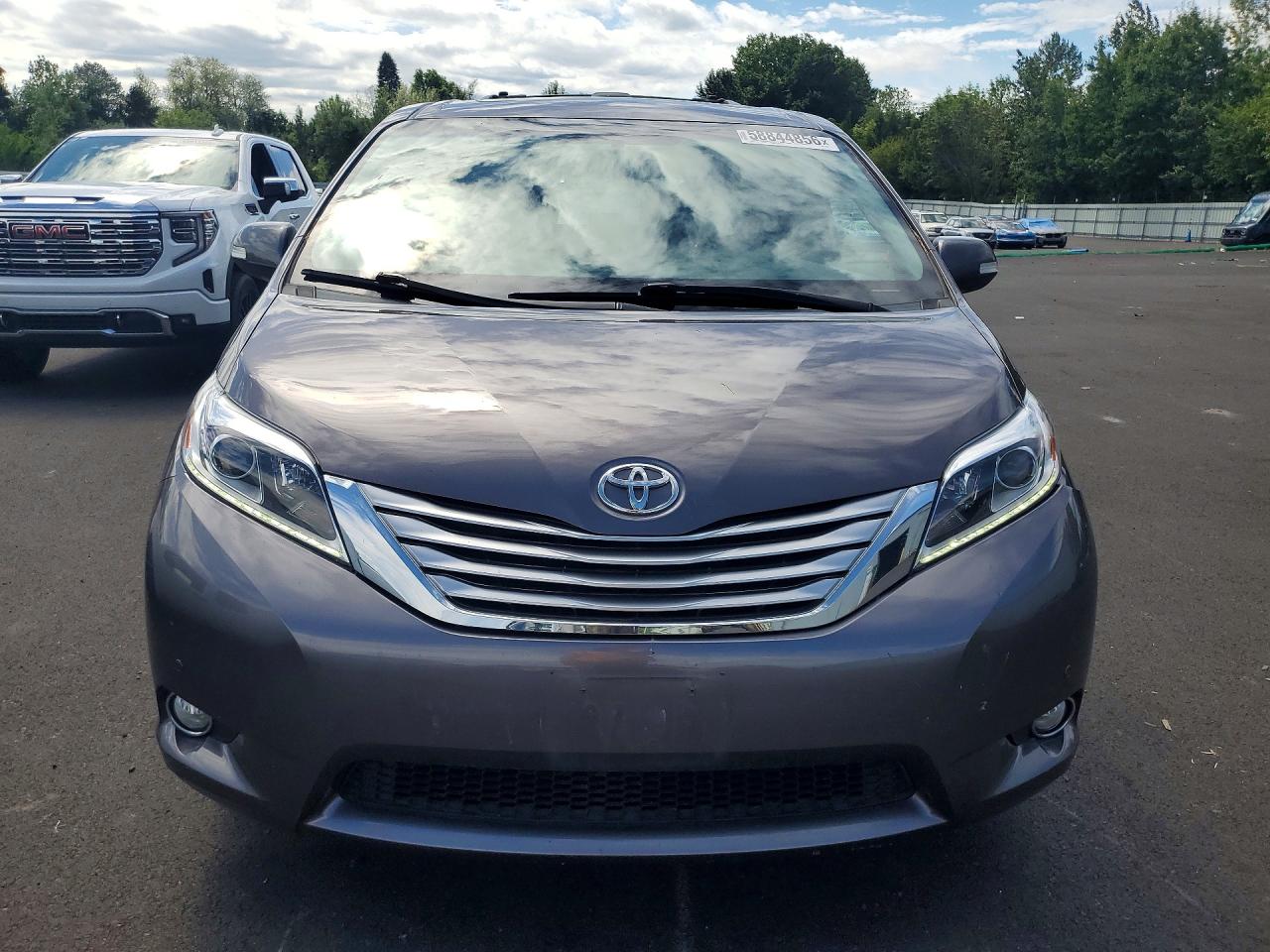 2015 Toyota Sienna Limited 7-passenger Gray vin: 5TDDK3DC8FS128428